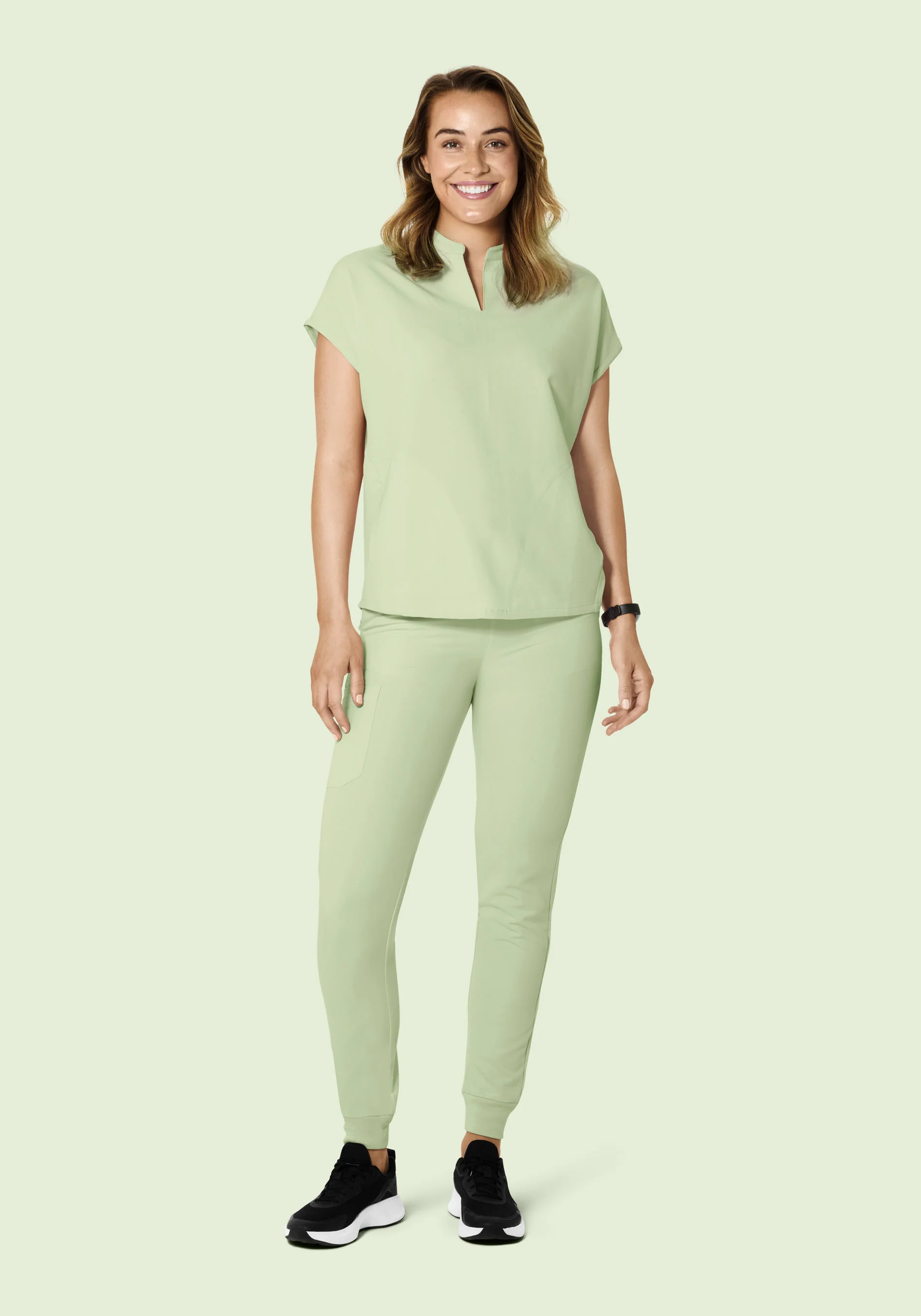 Mandarin Dolman Top Matcha - Image 3