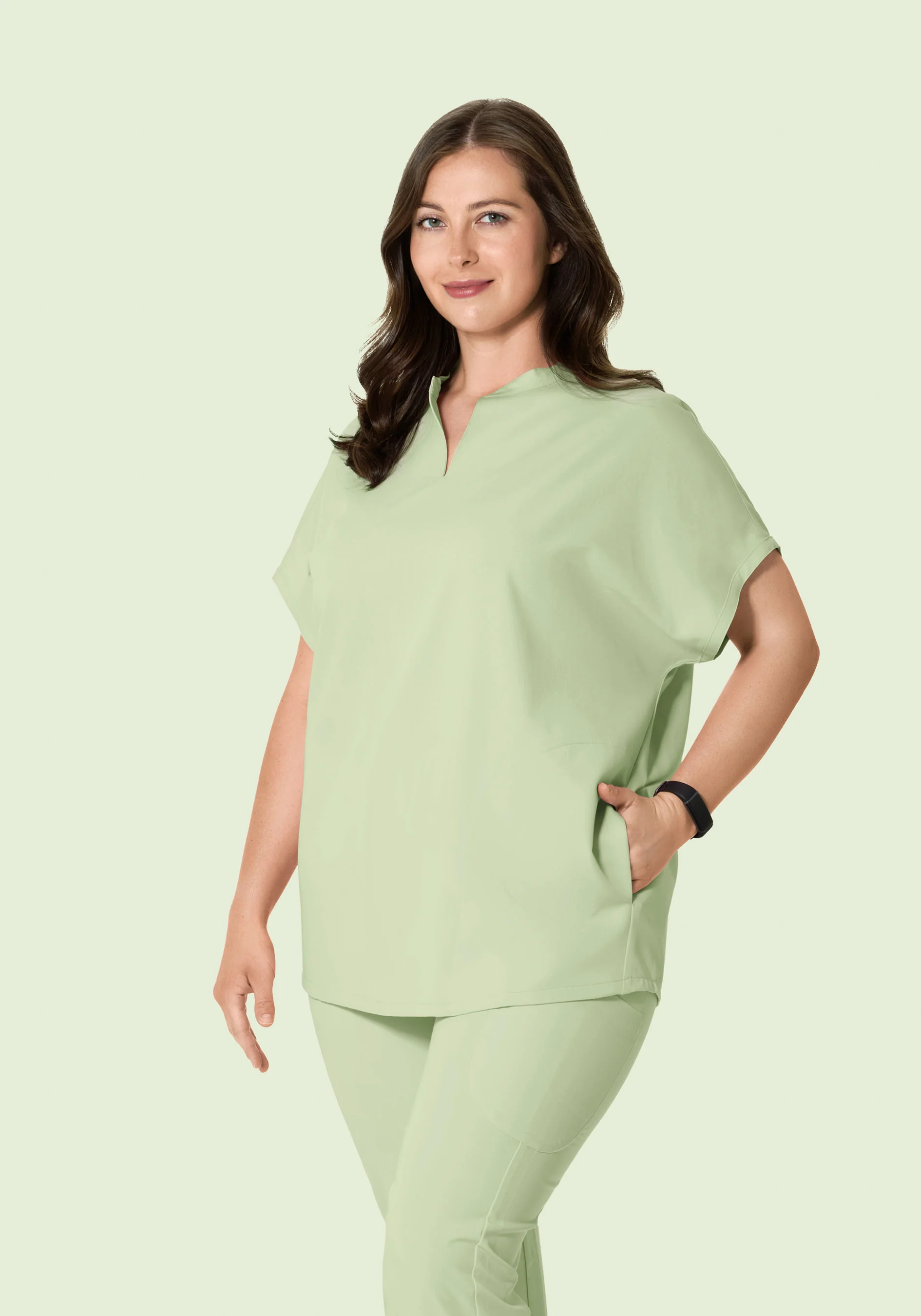 Mandarin Dolman Top Matcha - Image 5