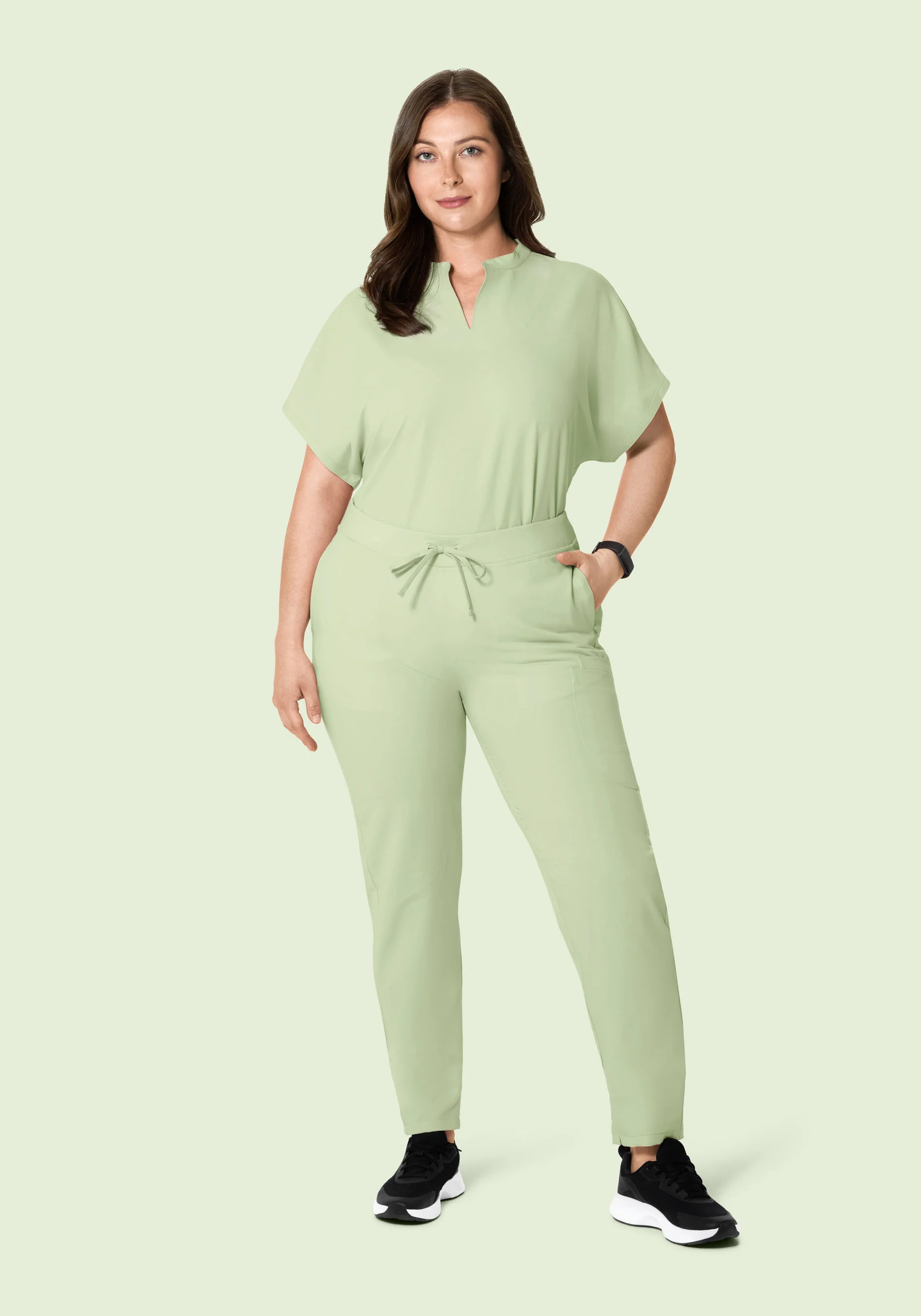 Mandarin Dolman Top Matcha - Image 7