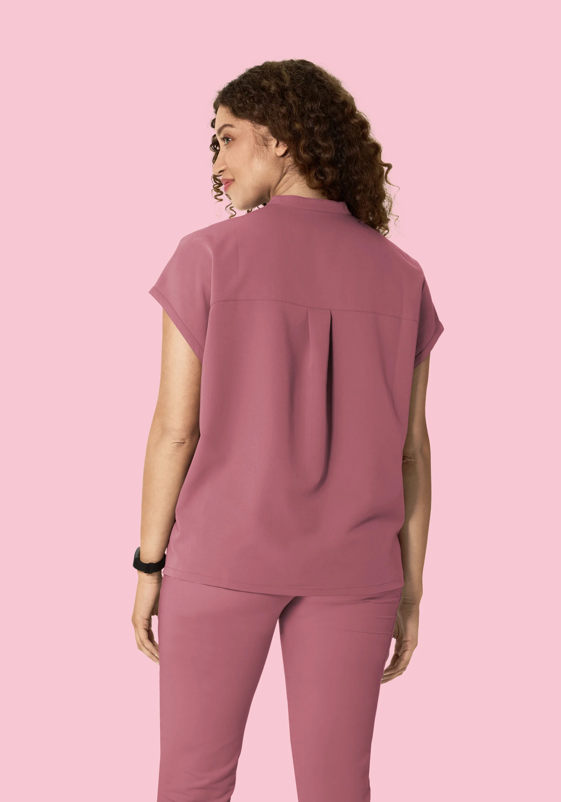Mandarin Dolman Top Mauve - Image 4