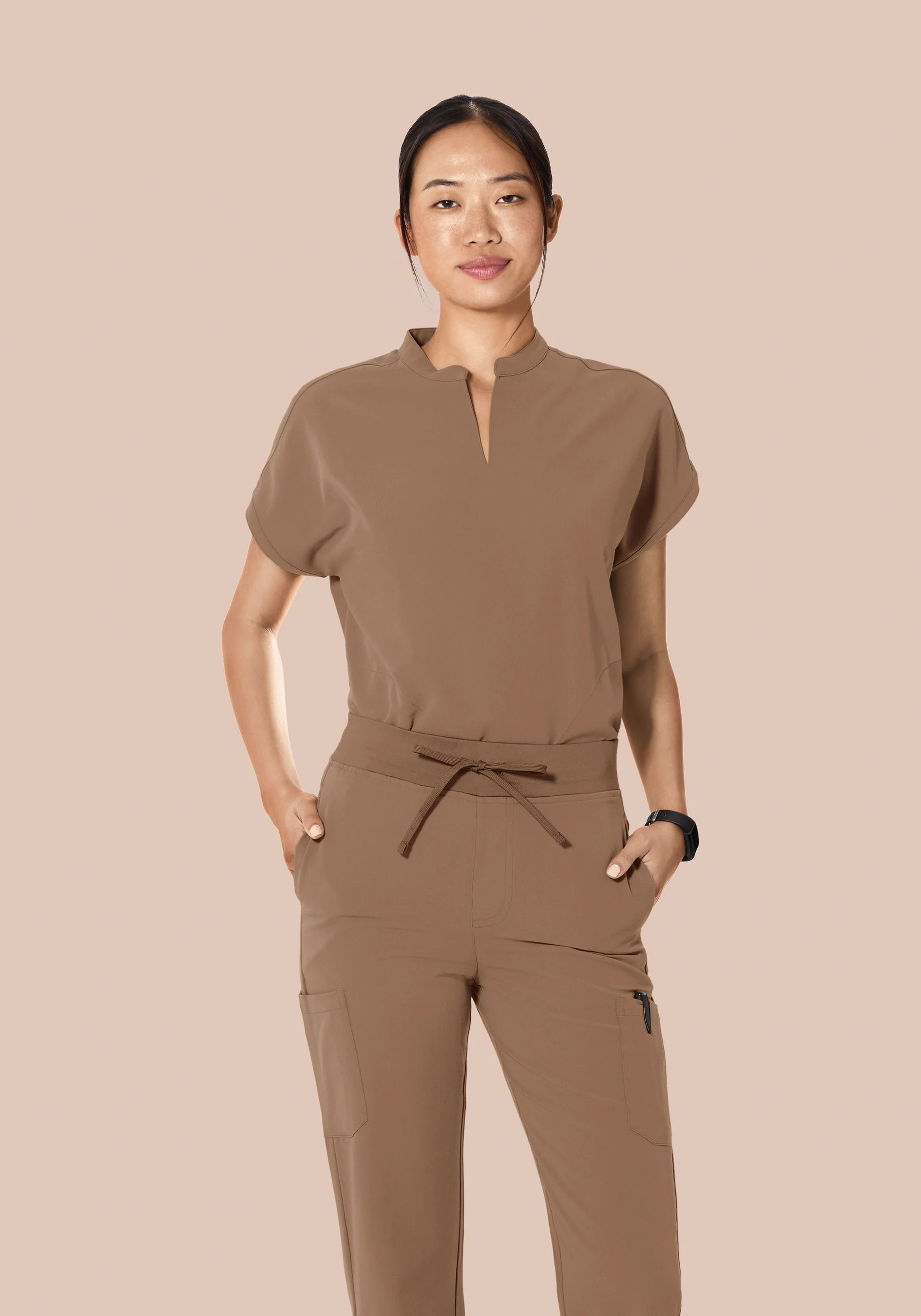 Mandarin Dolman Top Mocha