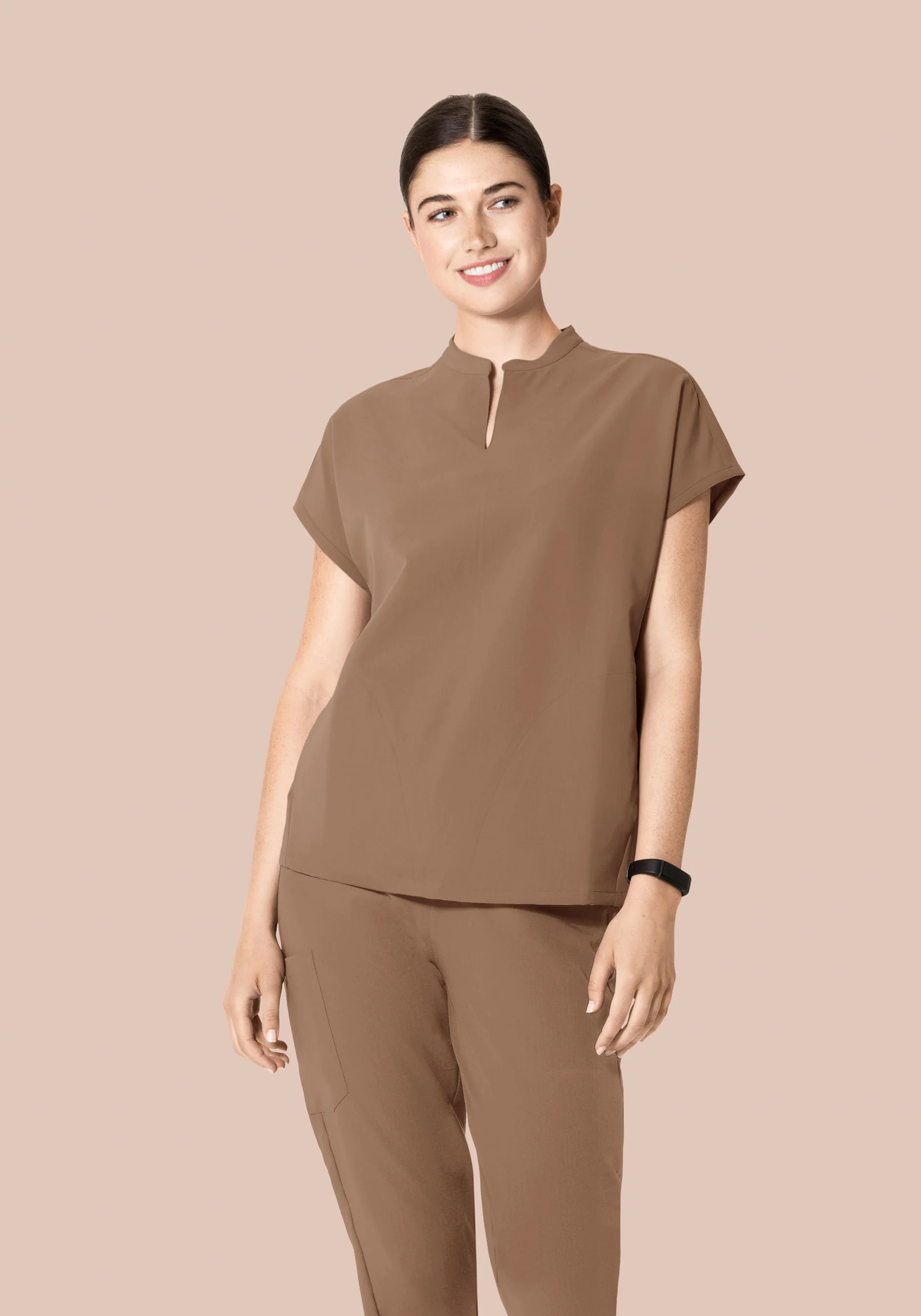 Mandarin Dolman Top Mocha - Image 3