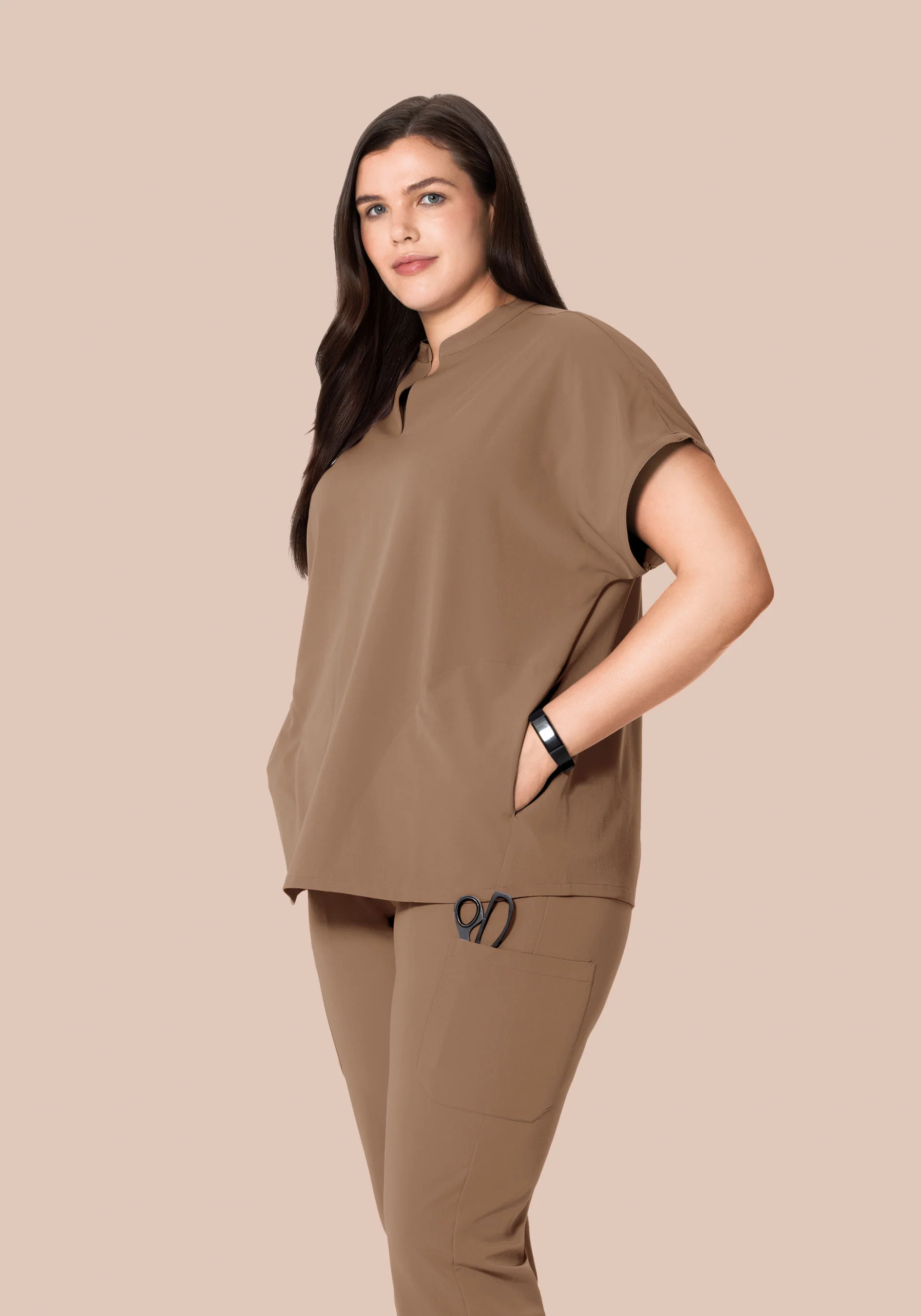 Mandarin Dolman Top Mocha - Image 5