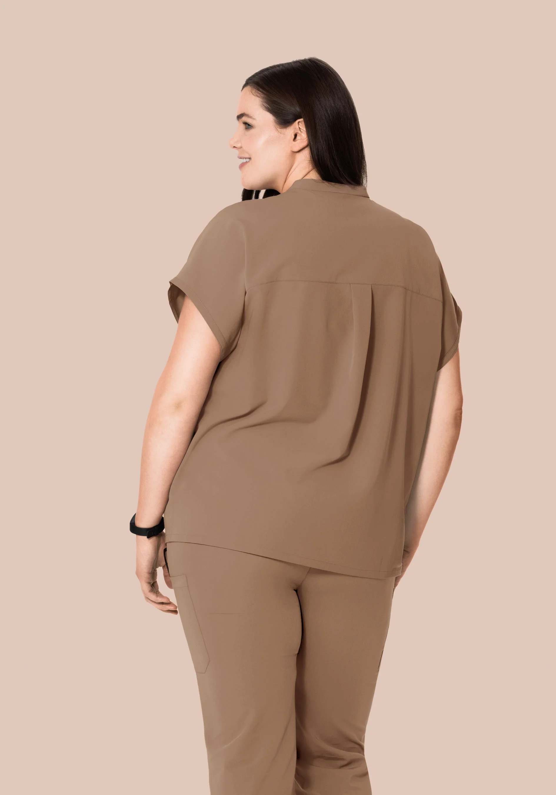 Mandarin Dolman Top Mocha - Image 8