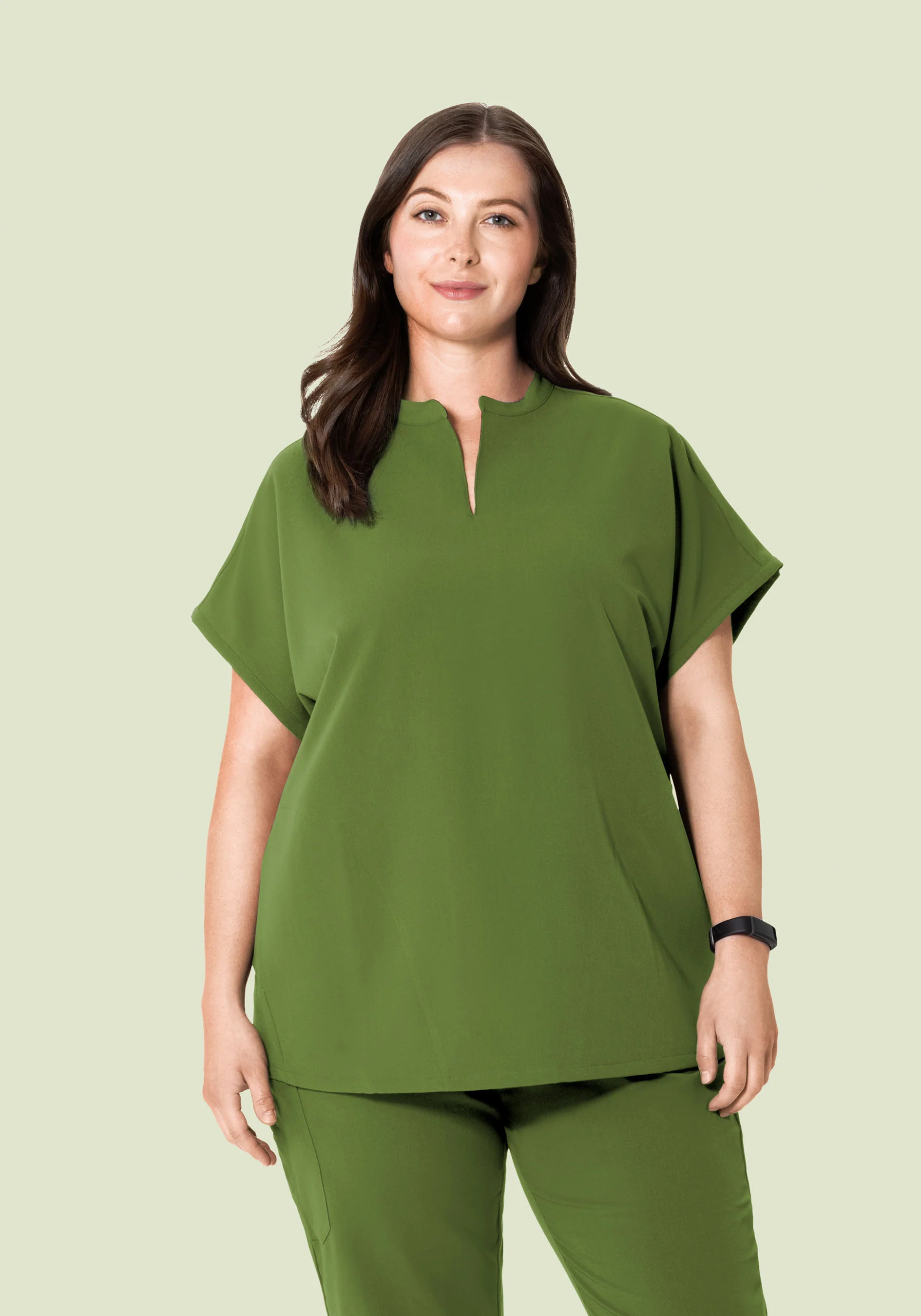 Mandarin Dolman Top Moss - Image 6