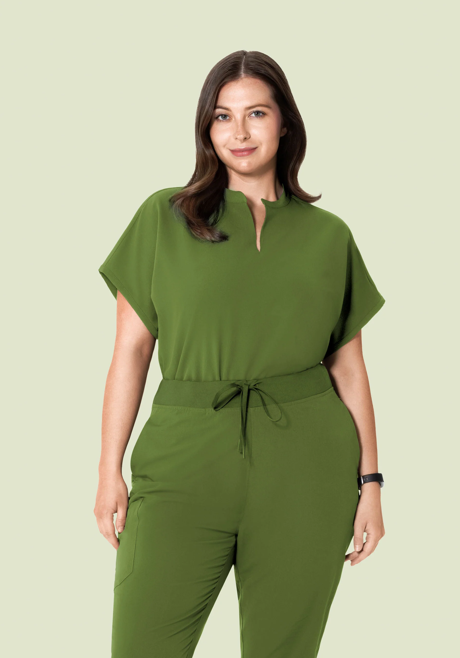 Mandarin Dolman Top Moss - Image 7