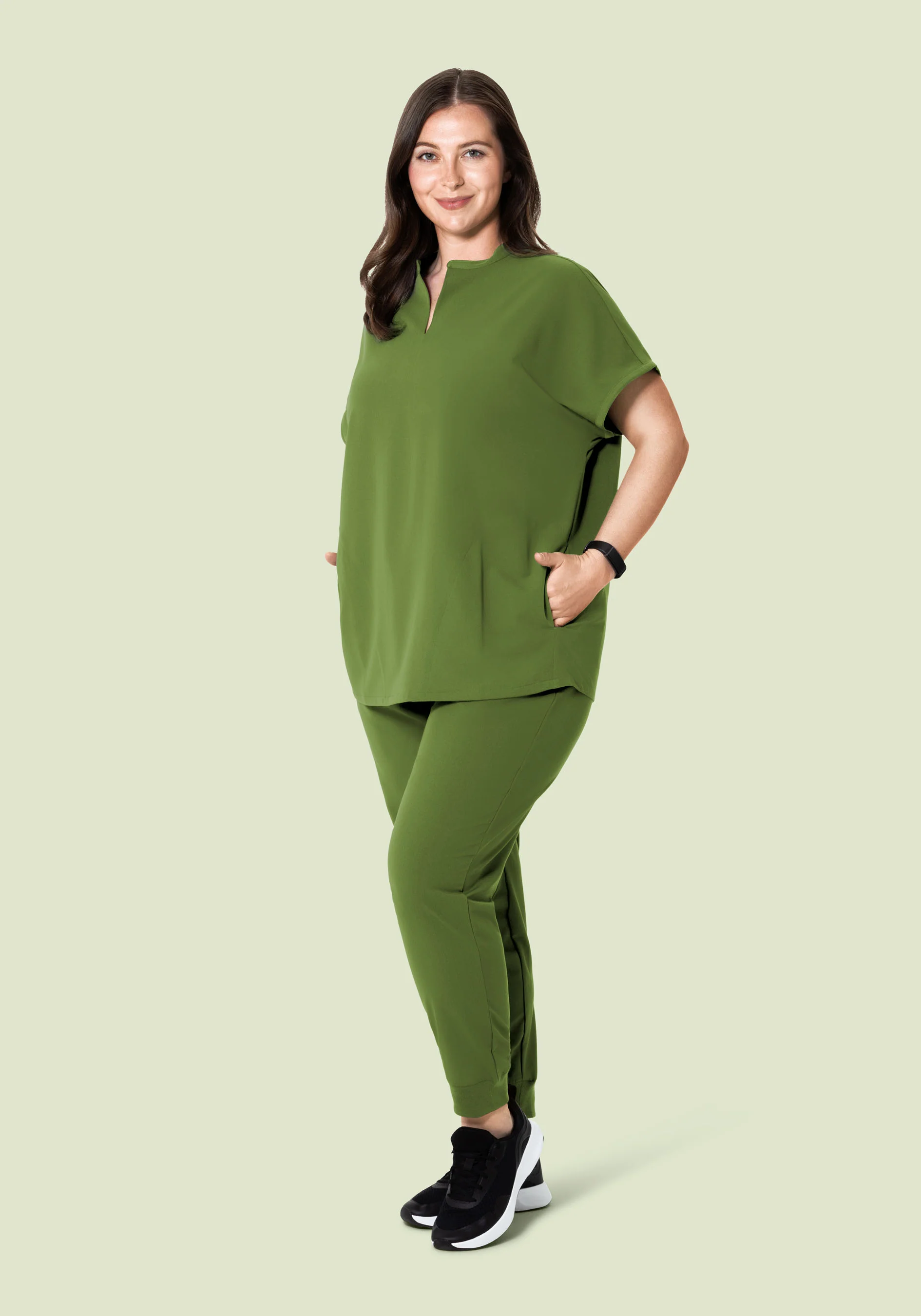 Mandarin Dolman Top Moss - Image 8