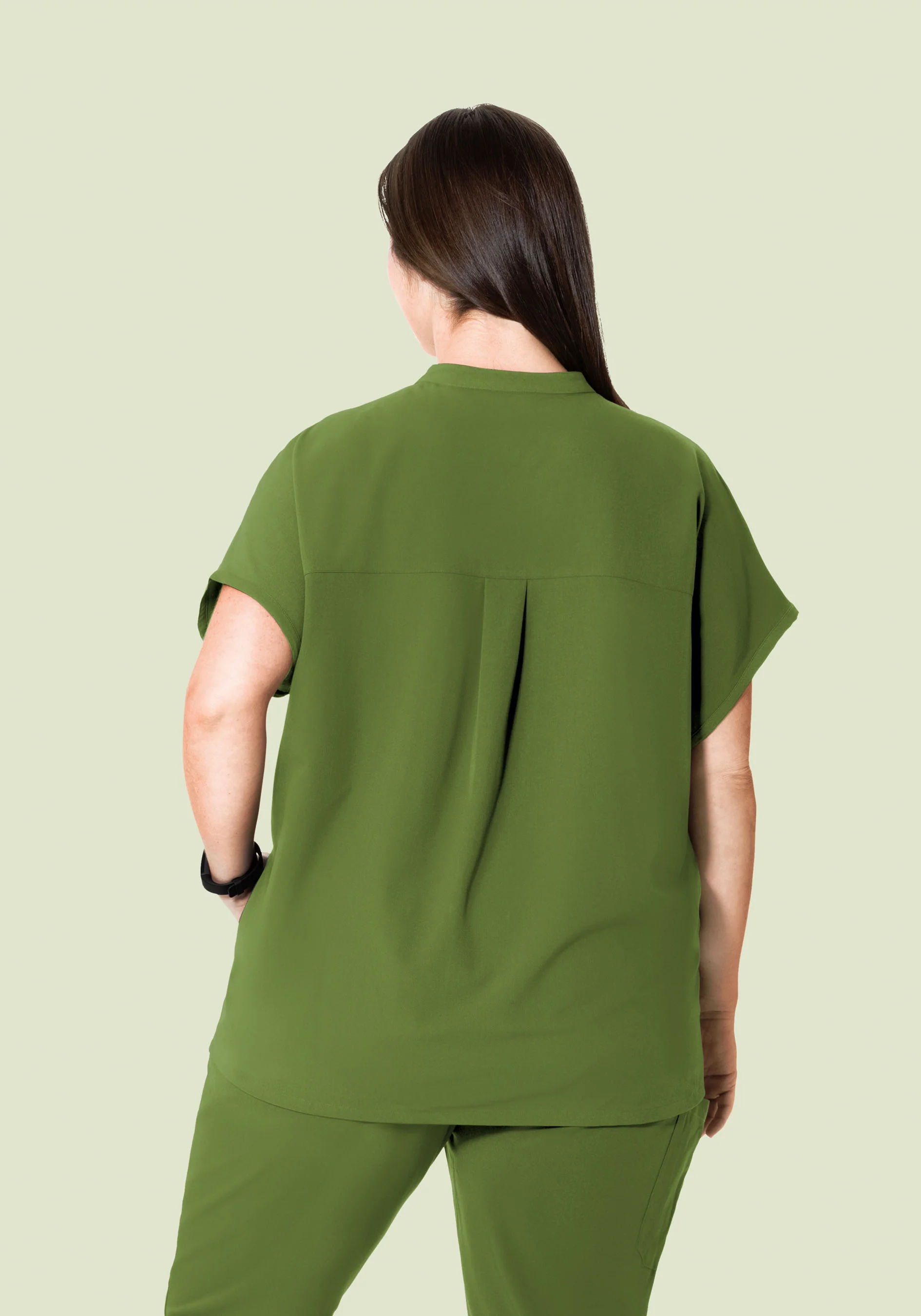 Mandarin Dolman Top Moss - Image 9