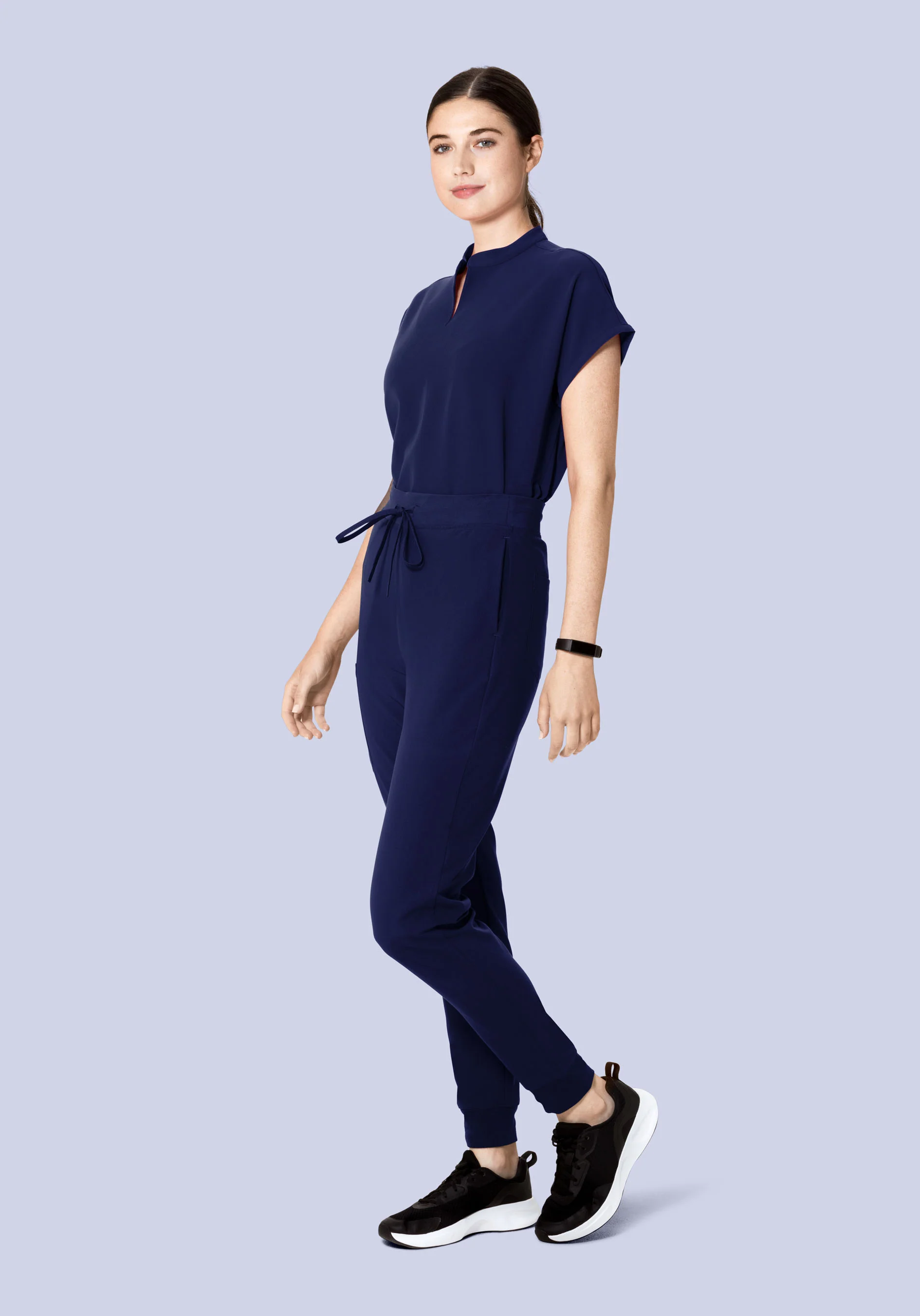 Mandarin Dolman Top Navy - Image 5