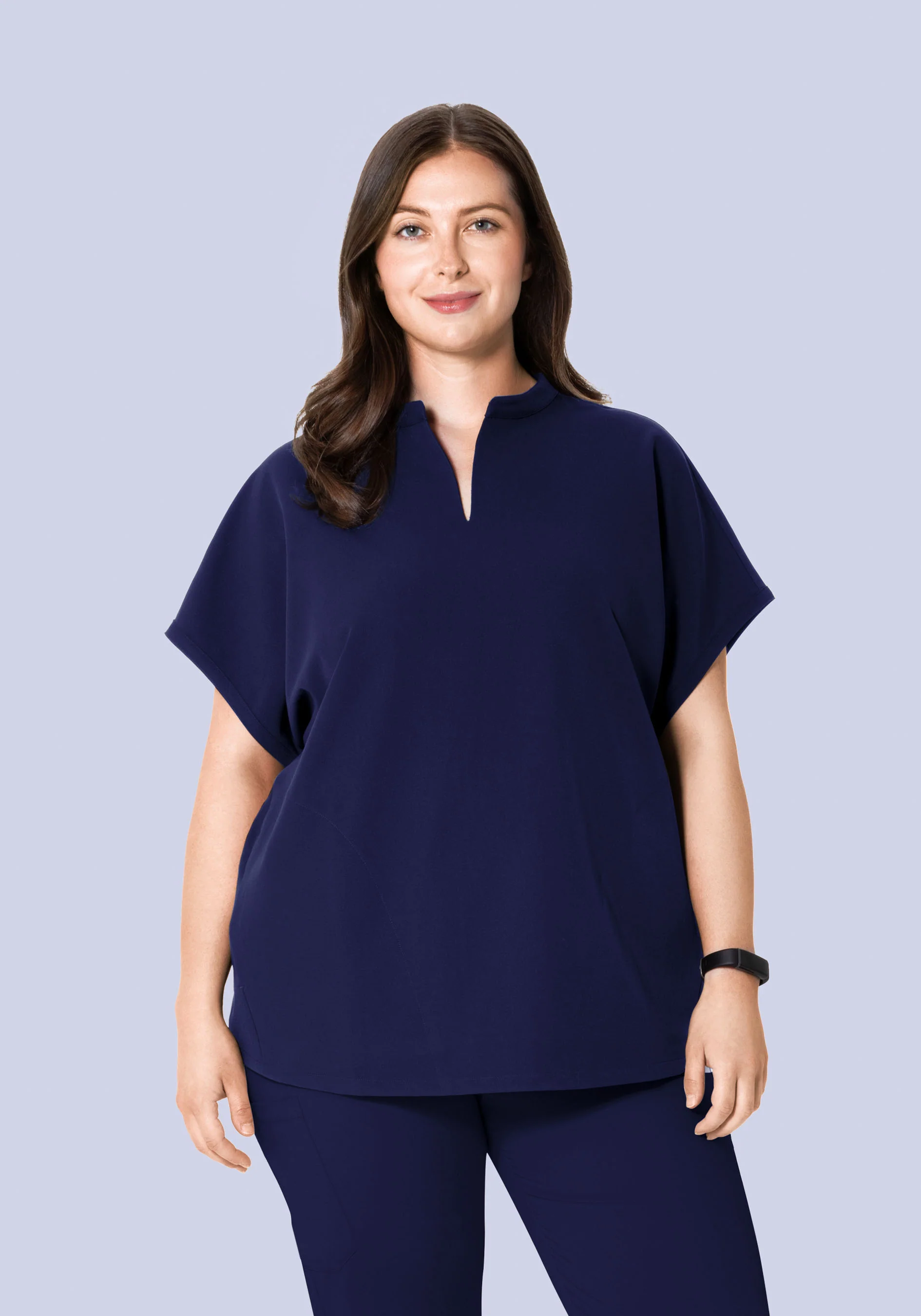 Mandarin Dolman Top Navy - Image 7