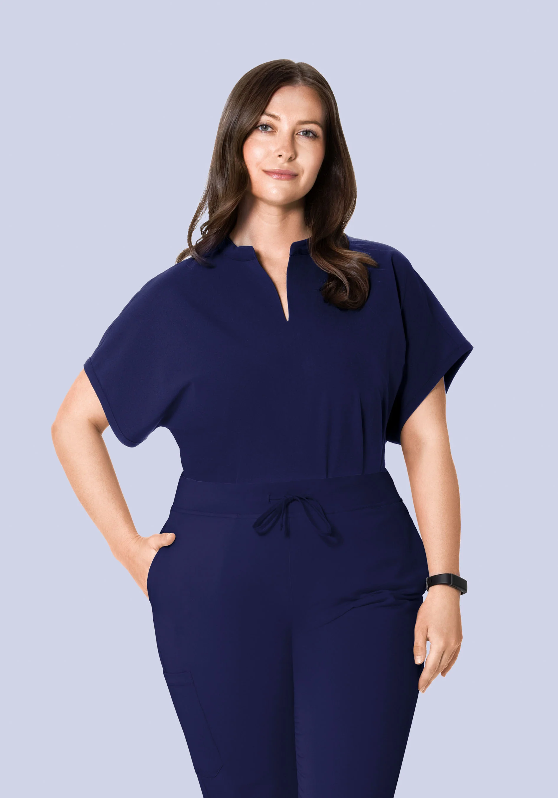 Mandarin Dolman Top Navy - Image 8
