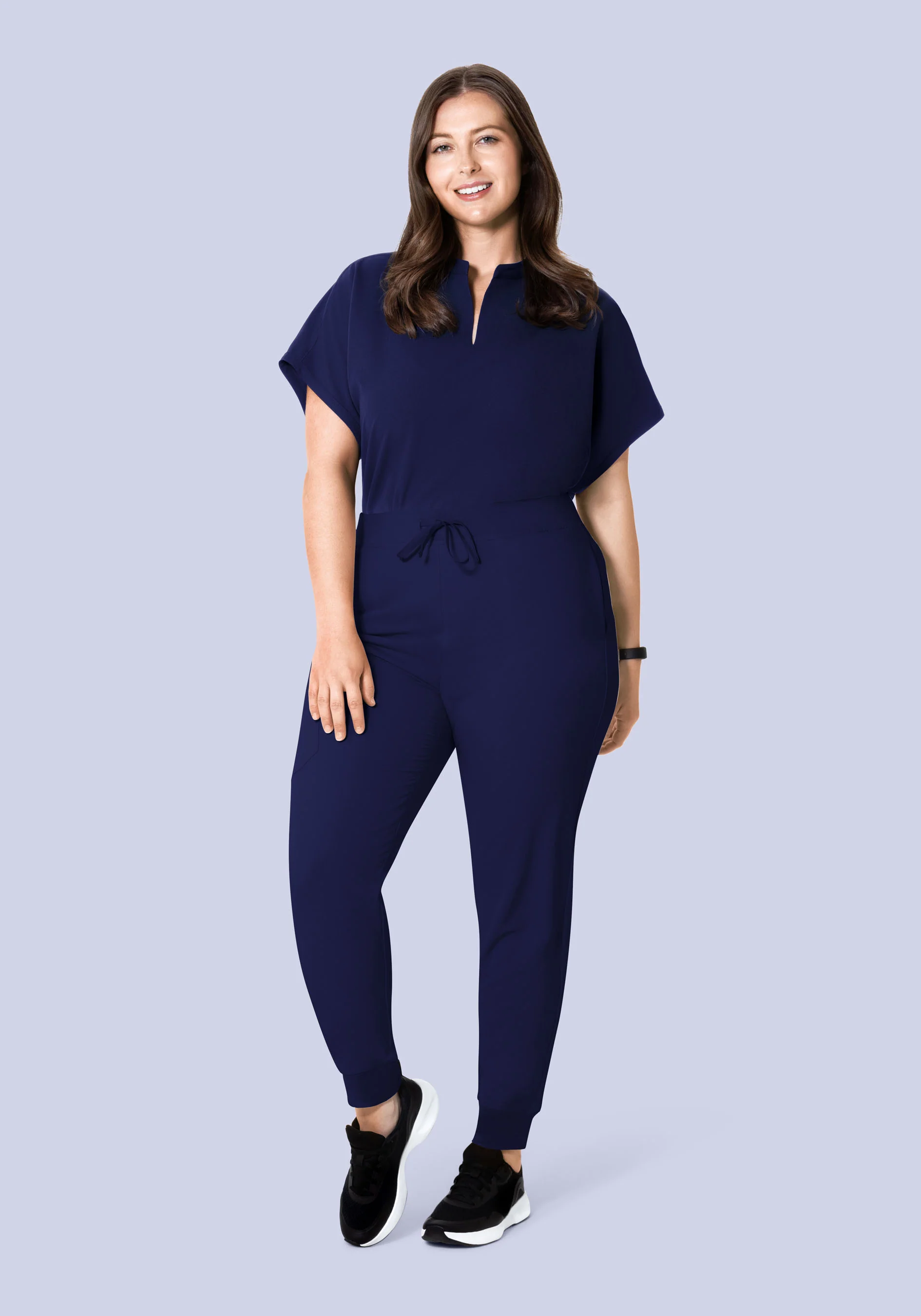 Mandarin Dolman Top Navy - Image 9