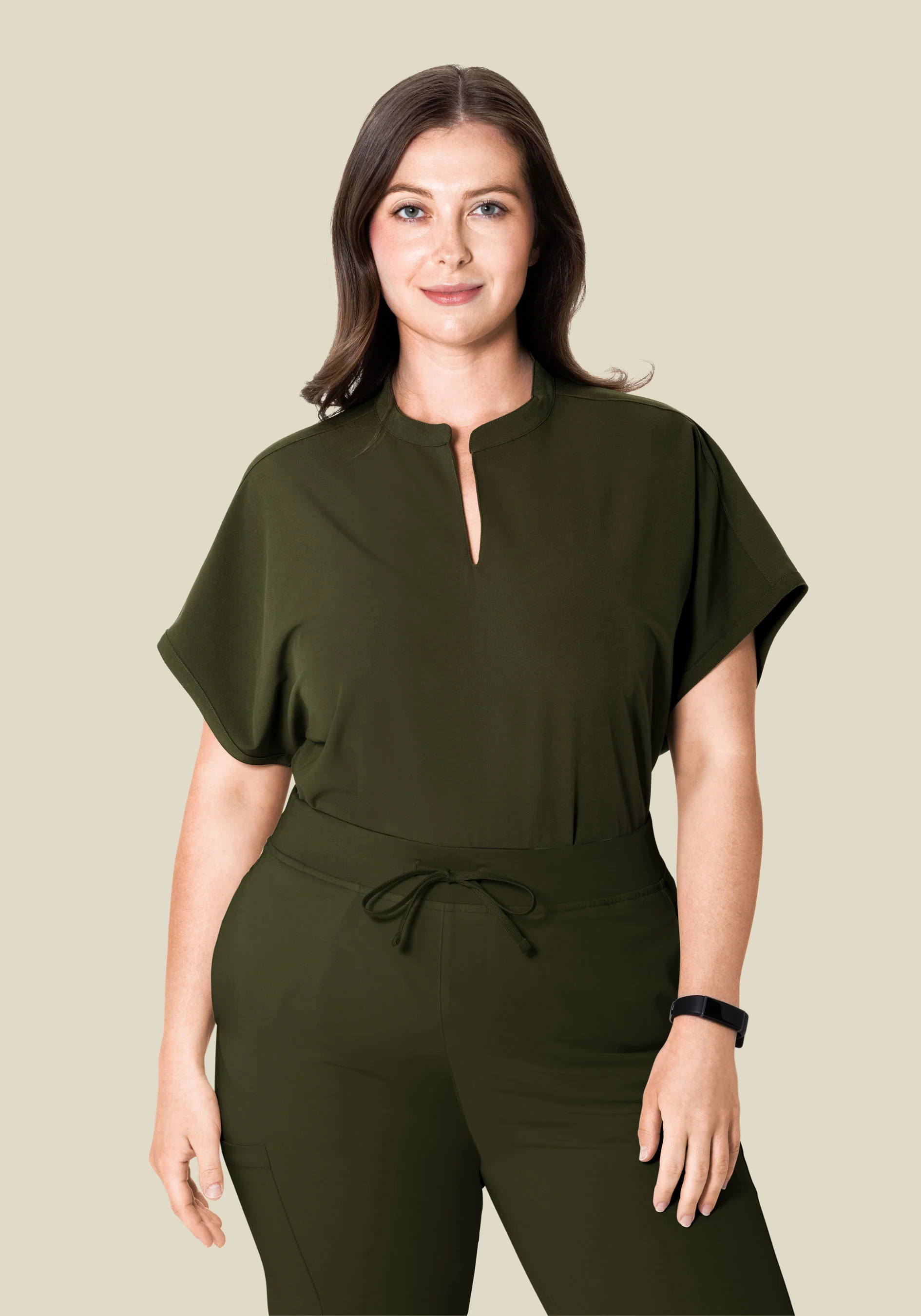 Mandarin Dolman Top Olive - Image 6