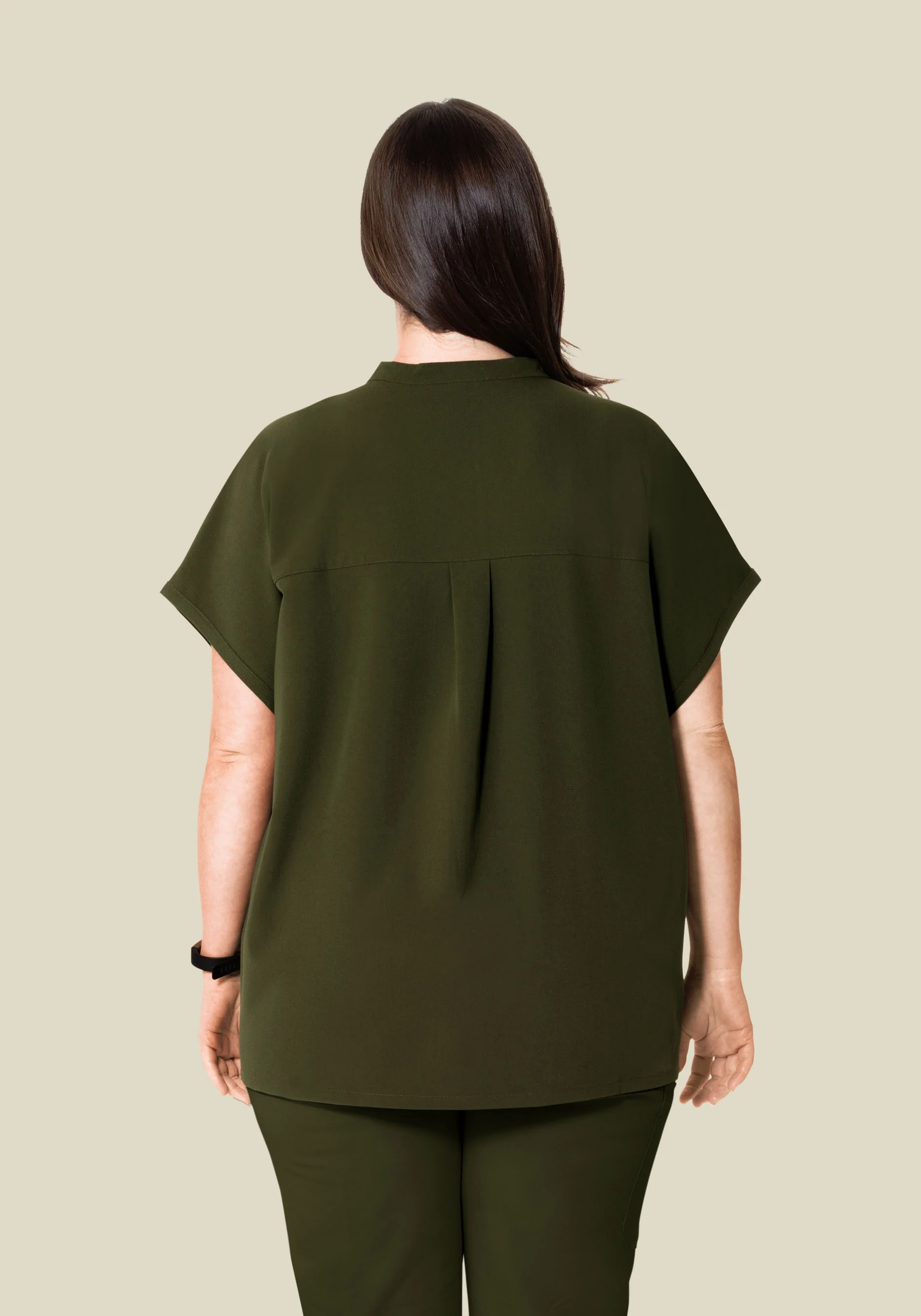 Mandarin Dolman Top Olive - Image 8