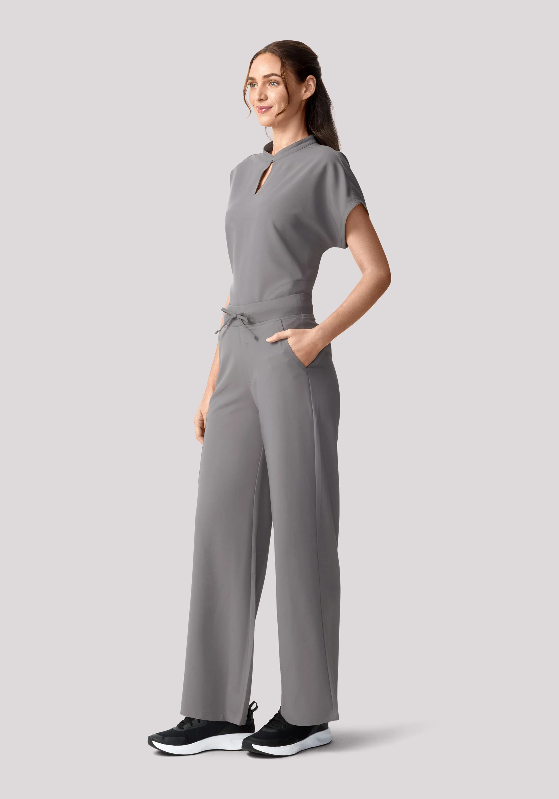 Mandarin Dolman Top Oslo Gray - Image 3