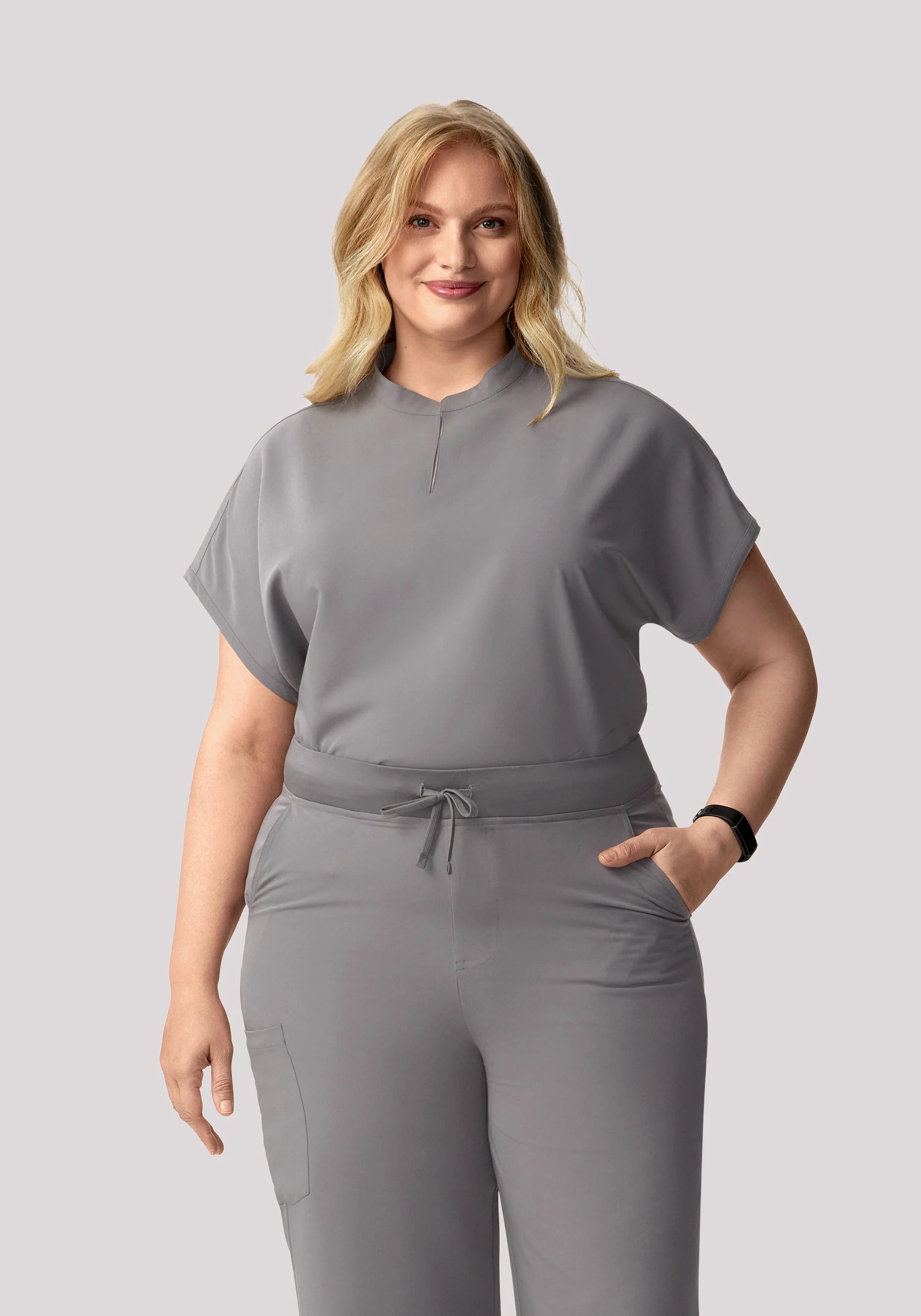 Mandarin Dolman Top Oslo Gray - Image 6