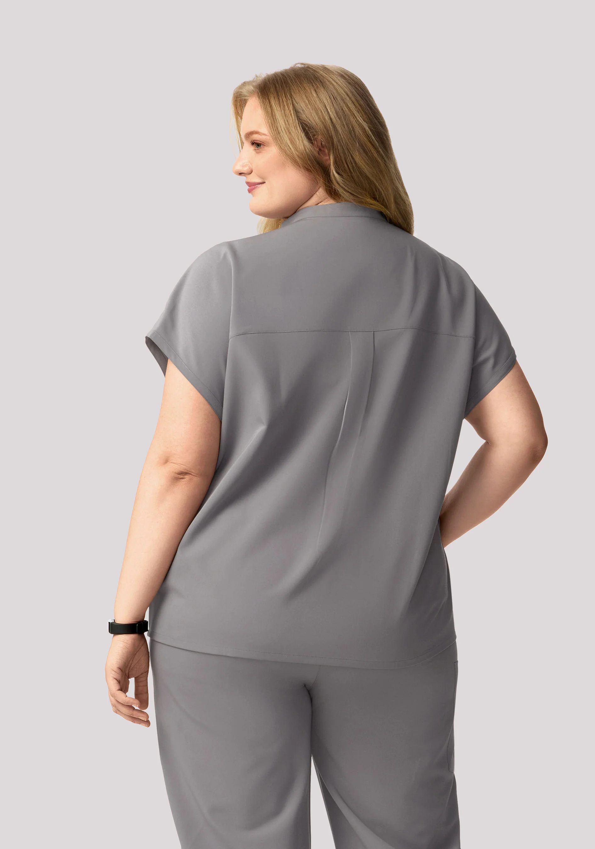 Mandarin Dolman Top Oslo Gray - Image 8
