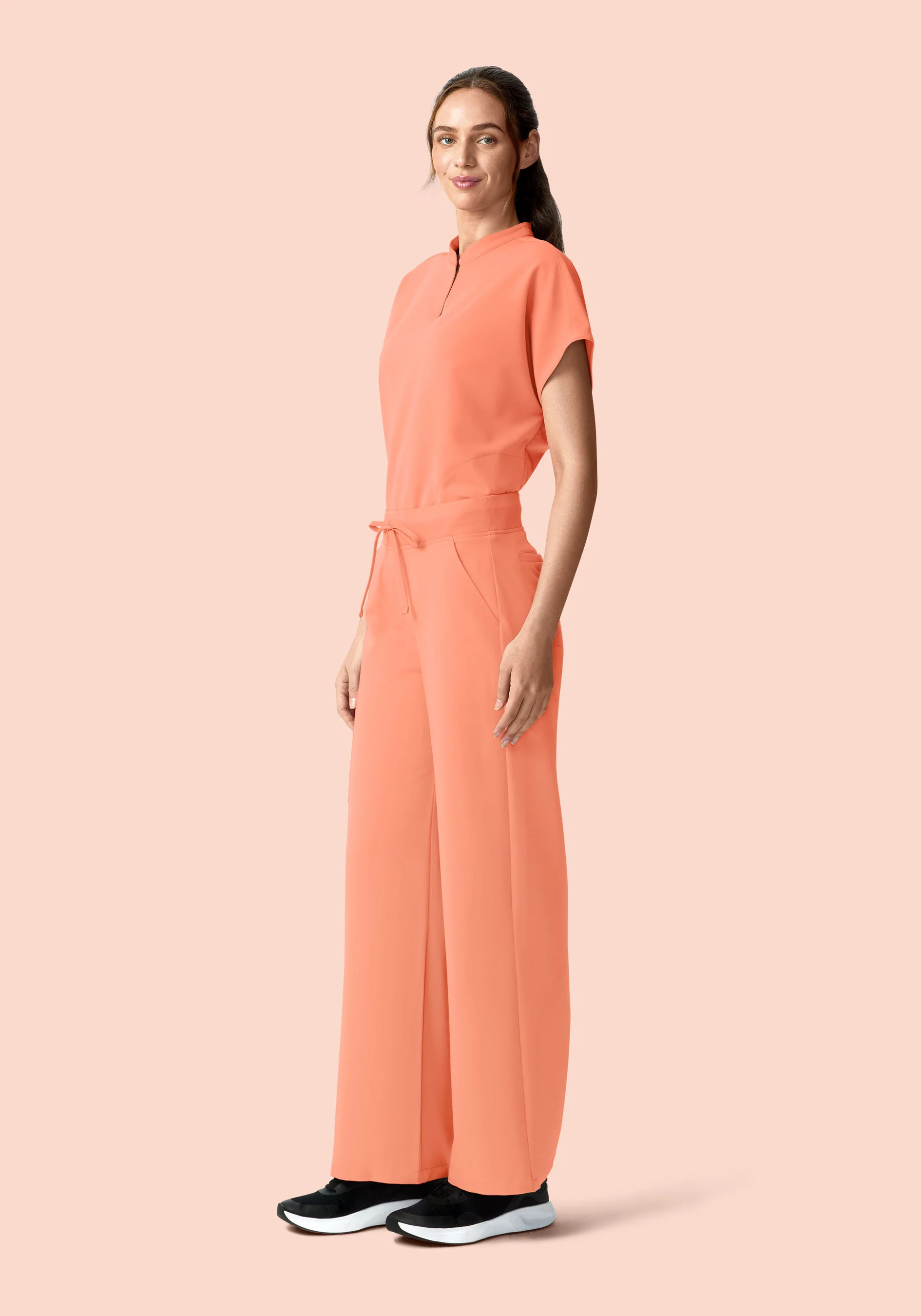 Mandarin Dolman Top Peach - Image 3