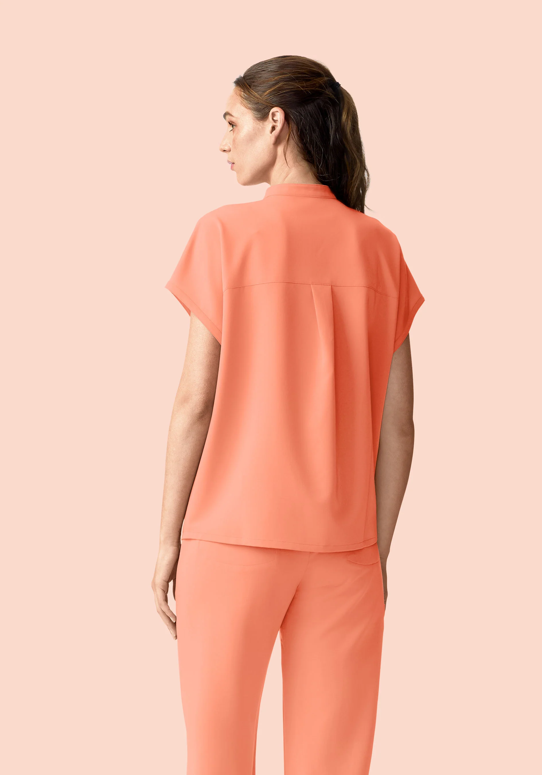 Mandarin Dolman Top Peach - Image 4
