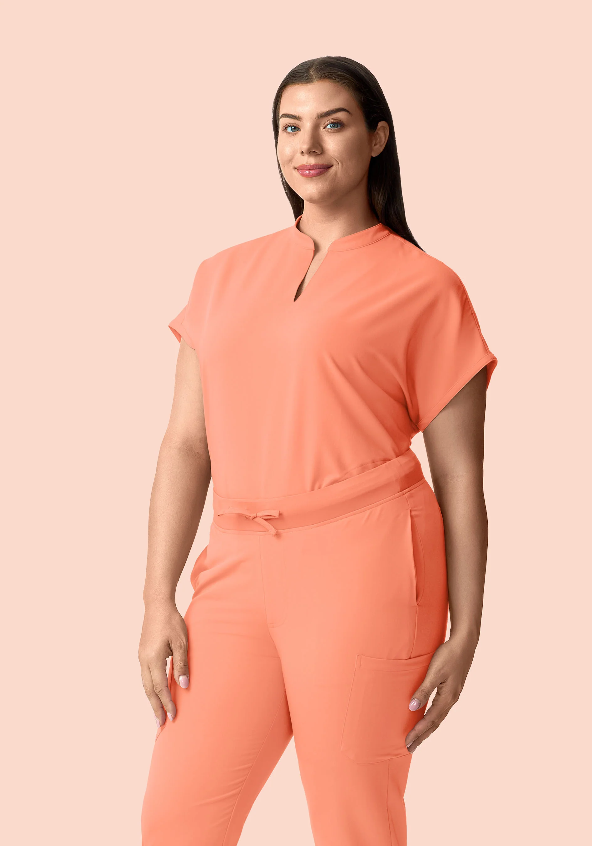Mandarin Dolman Top Peach - Image 6