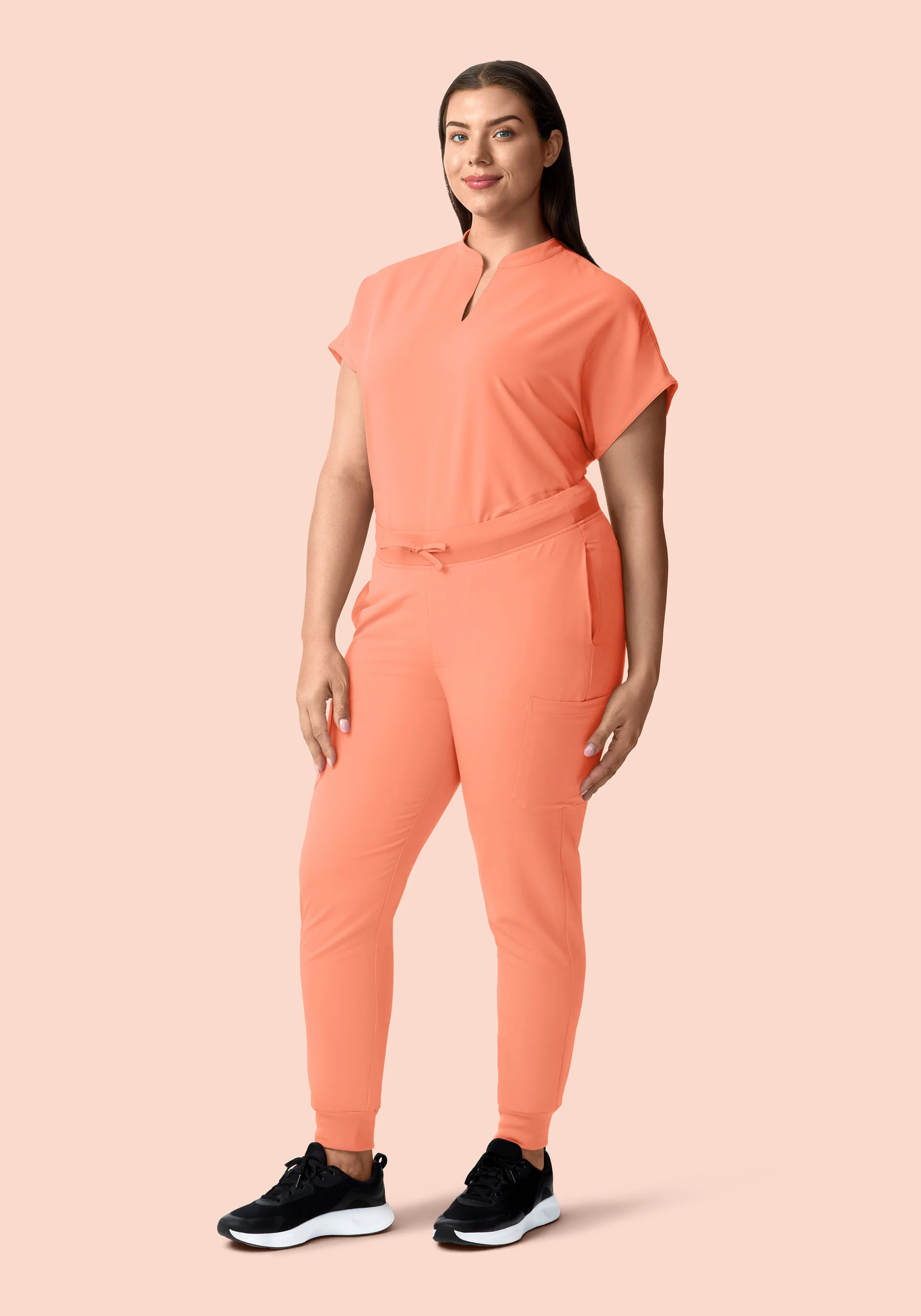 Mandarin Dolman Top Peach - Image 7