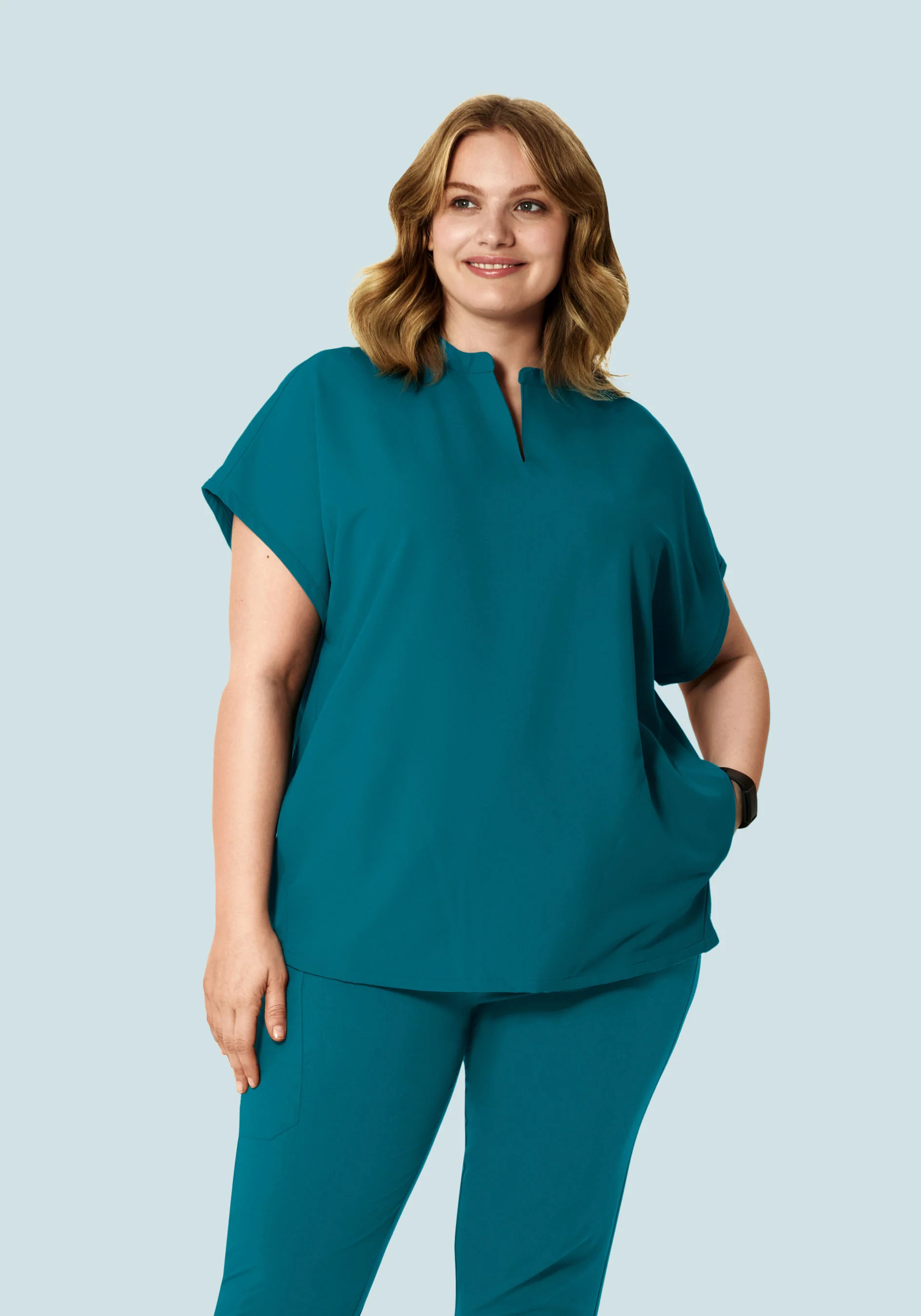 Mandarin Dolman Top Peacock - Image 5
