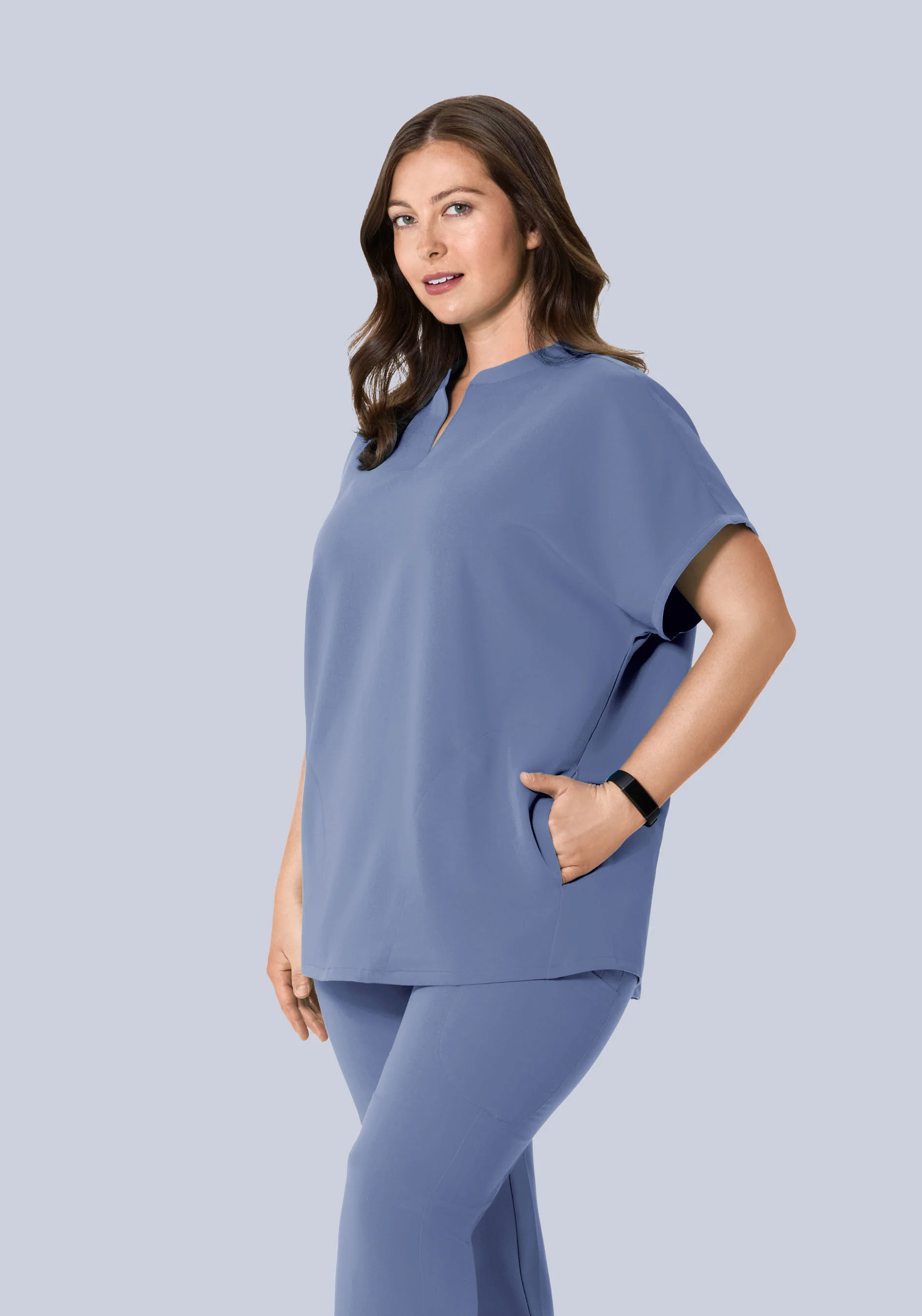 Mandarin Dolman Top Periwinkle - Image 5