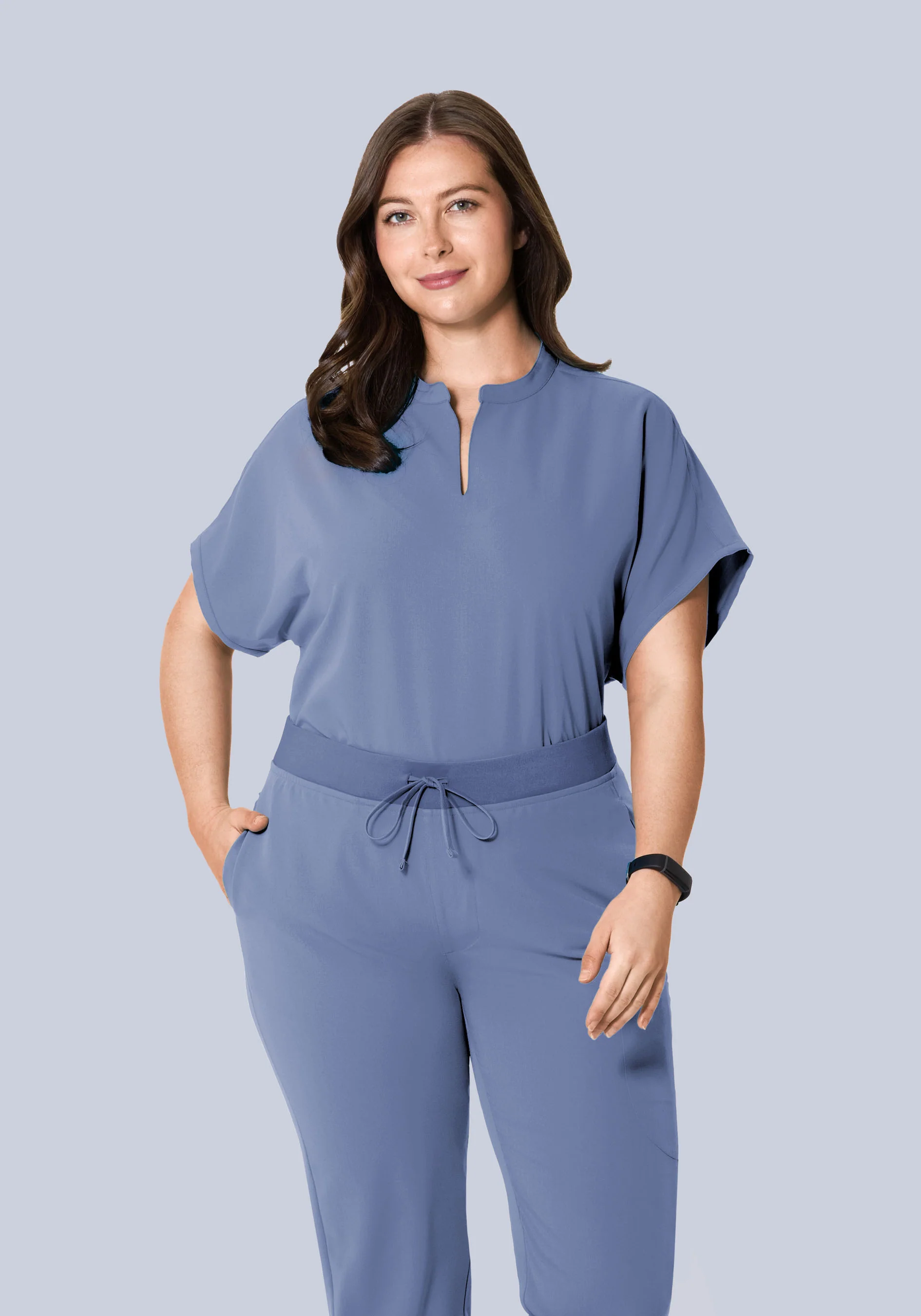 Mandarin Dolman Top Periwinkle - Image 8
