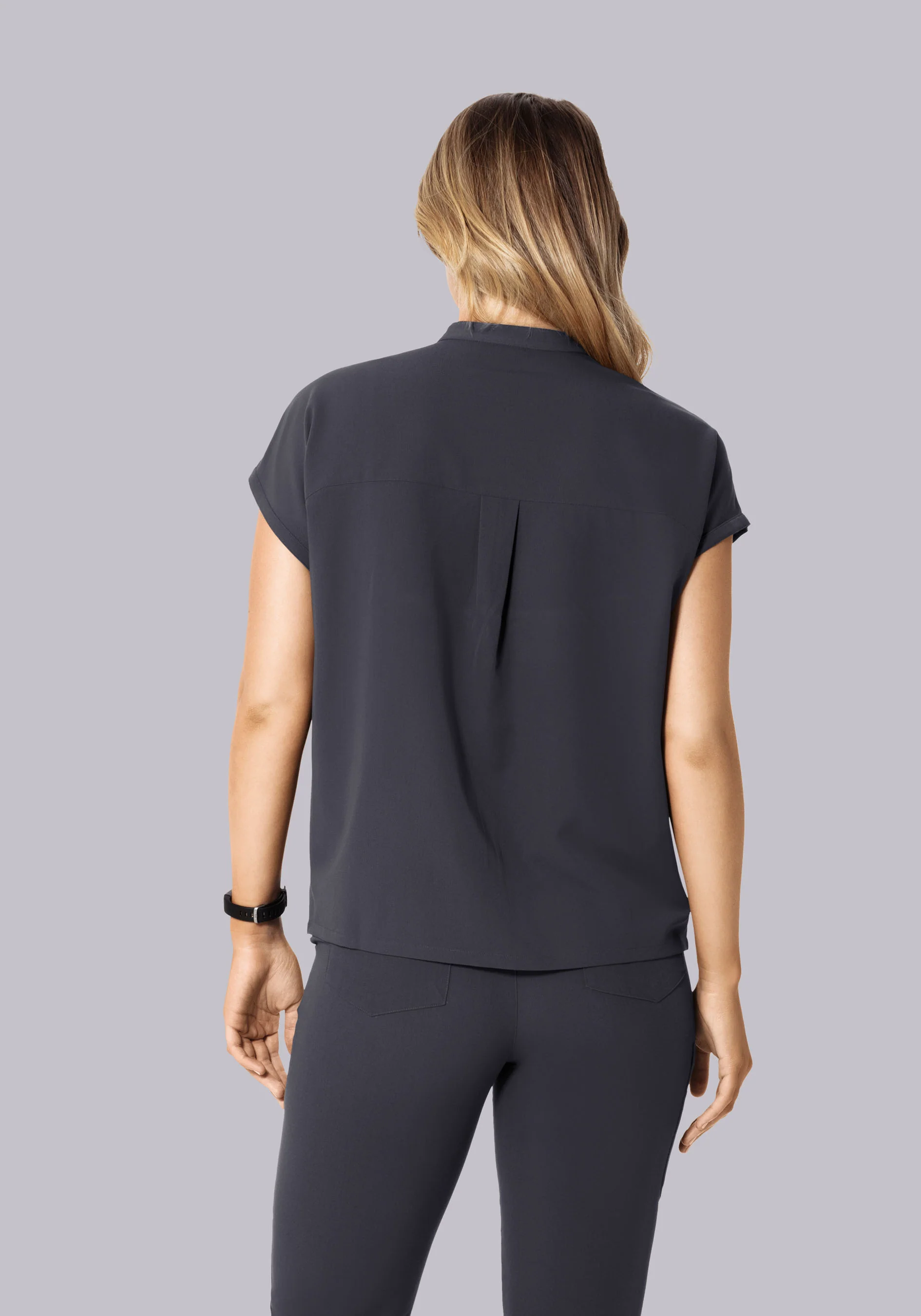 Mandarin Dolman Top Pewter - Image 5