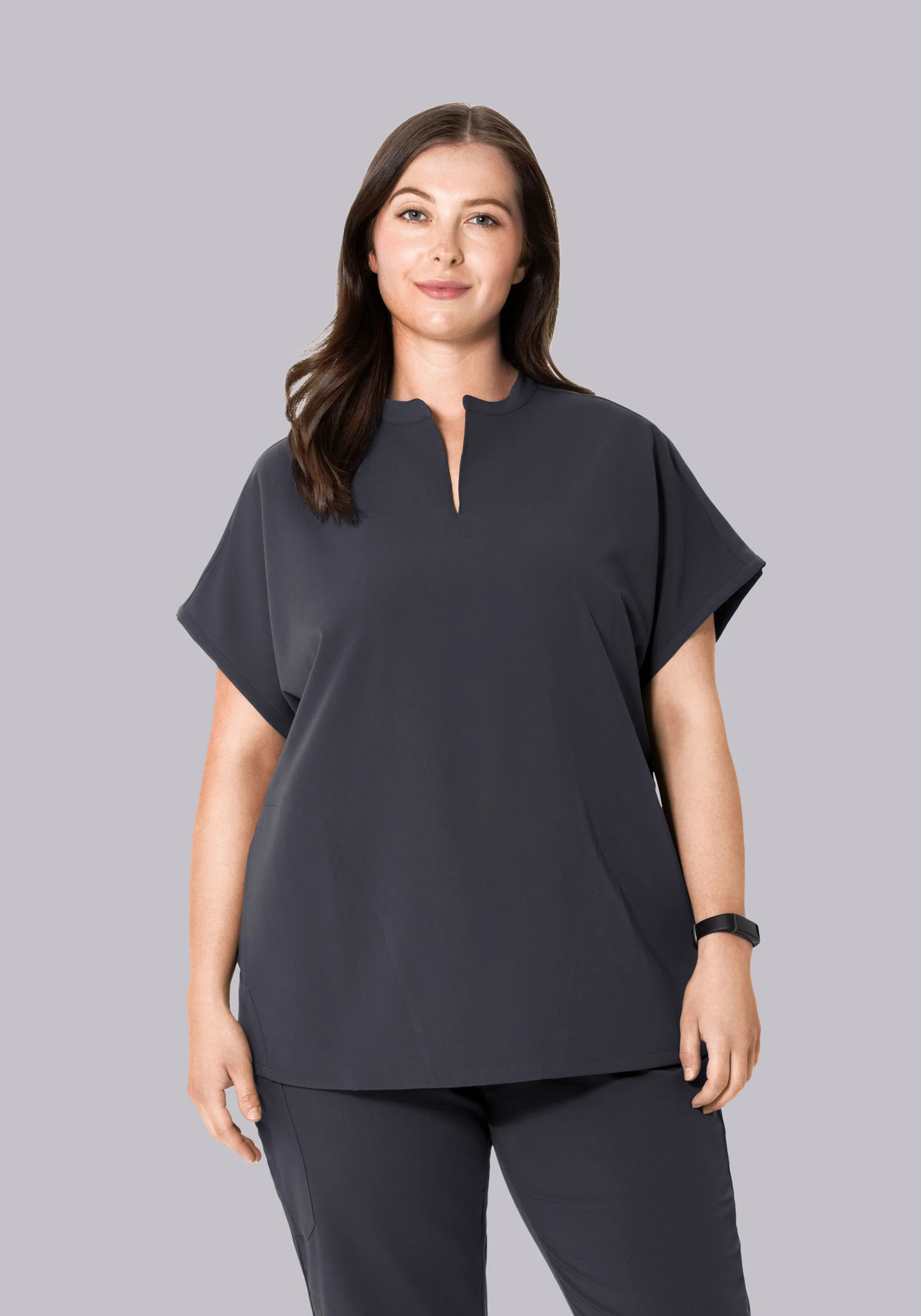 Mandarin Dolman Top Pewter - Image 6