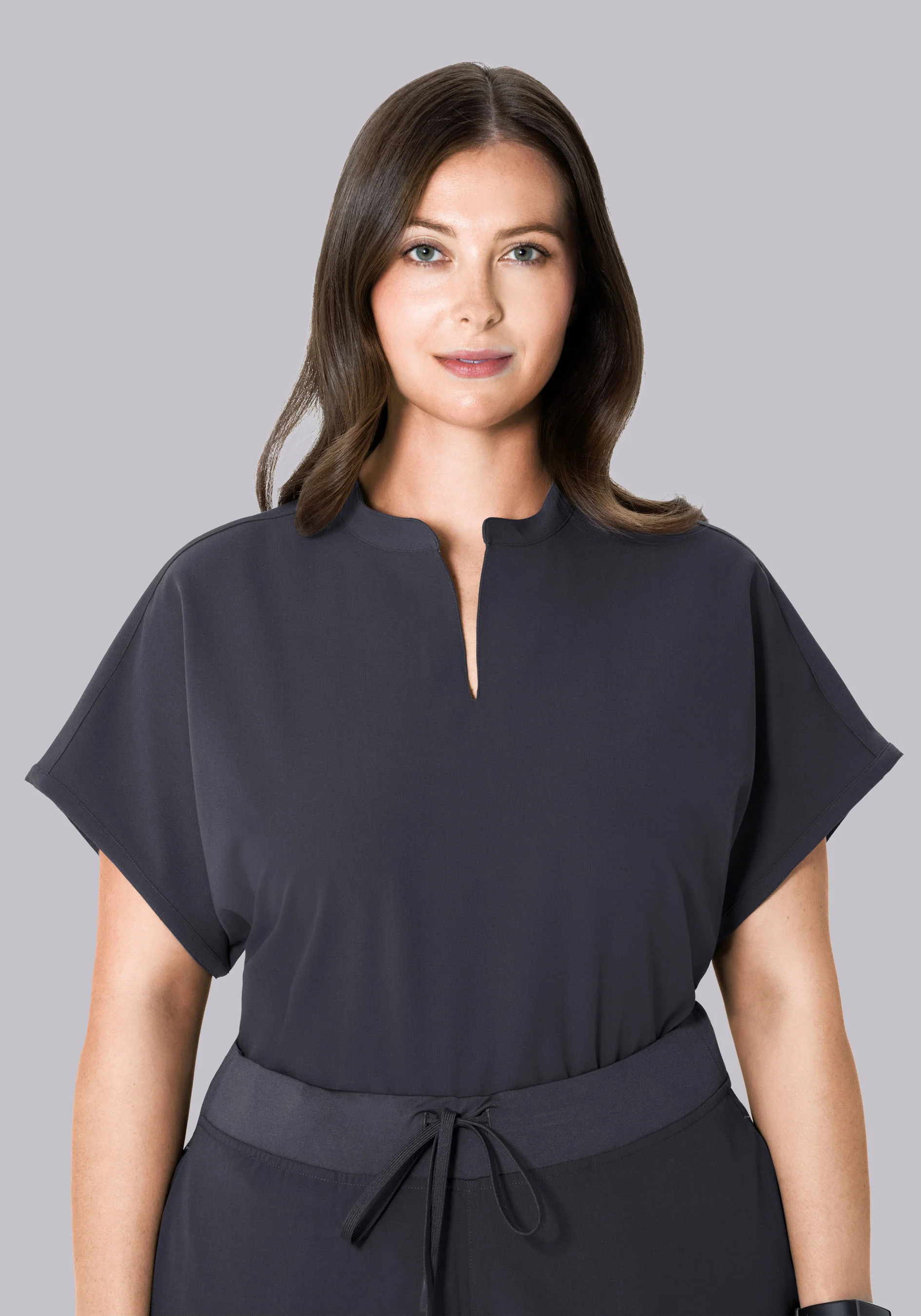 Mandarin Dolman Top Pewter - Image 8