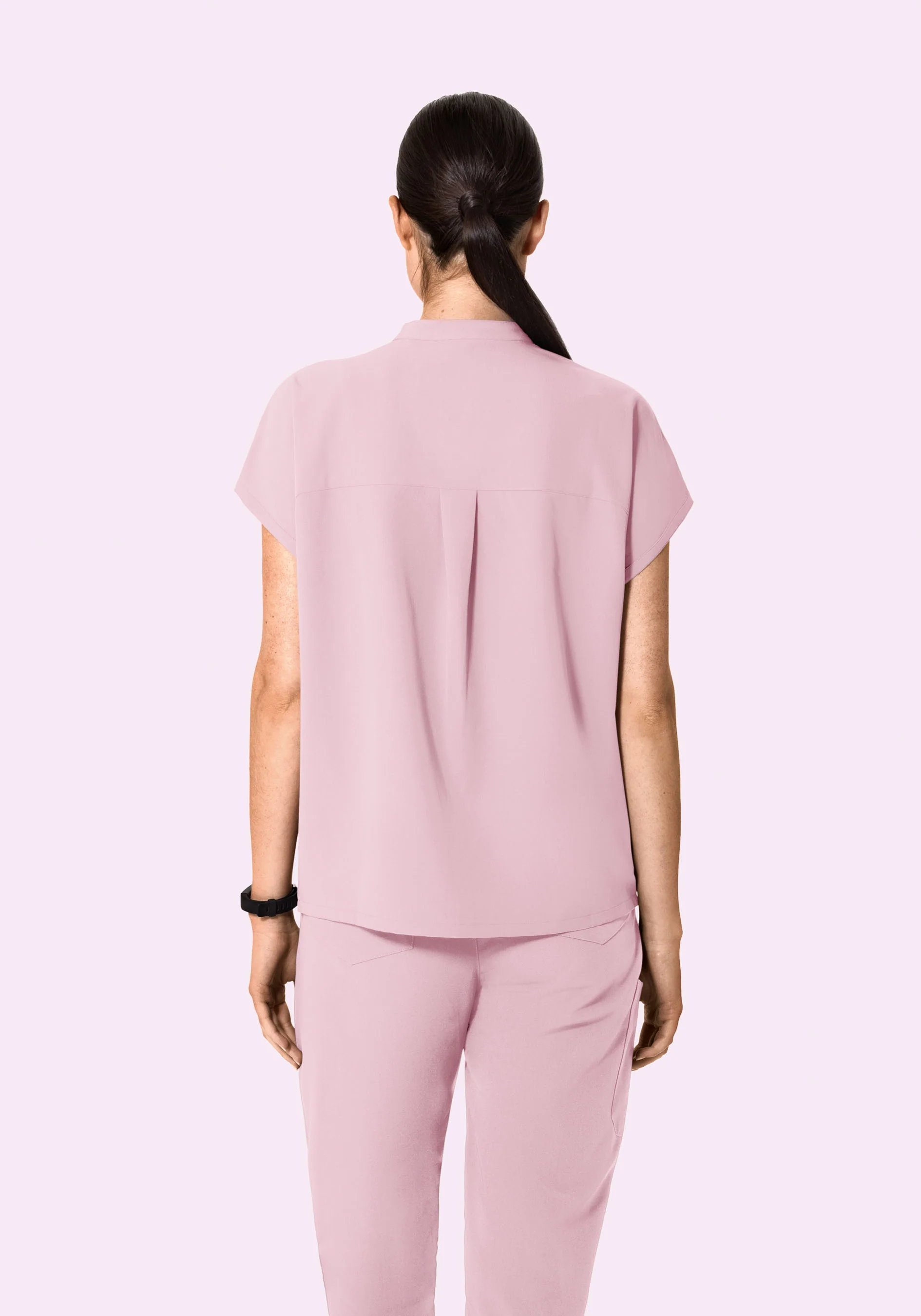 Mandarin Dolman Top Pink Pearl - Image 4