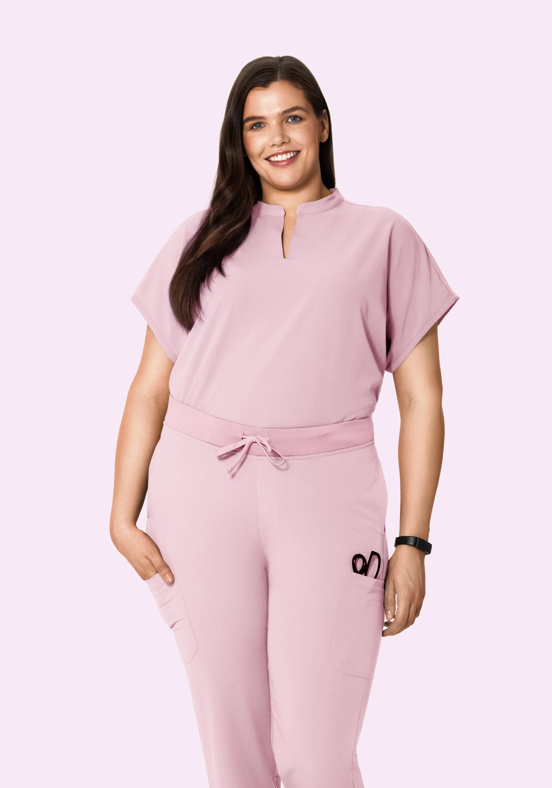 Mandarin Dolman Top Pink Pearl - Image 6