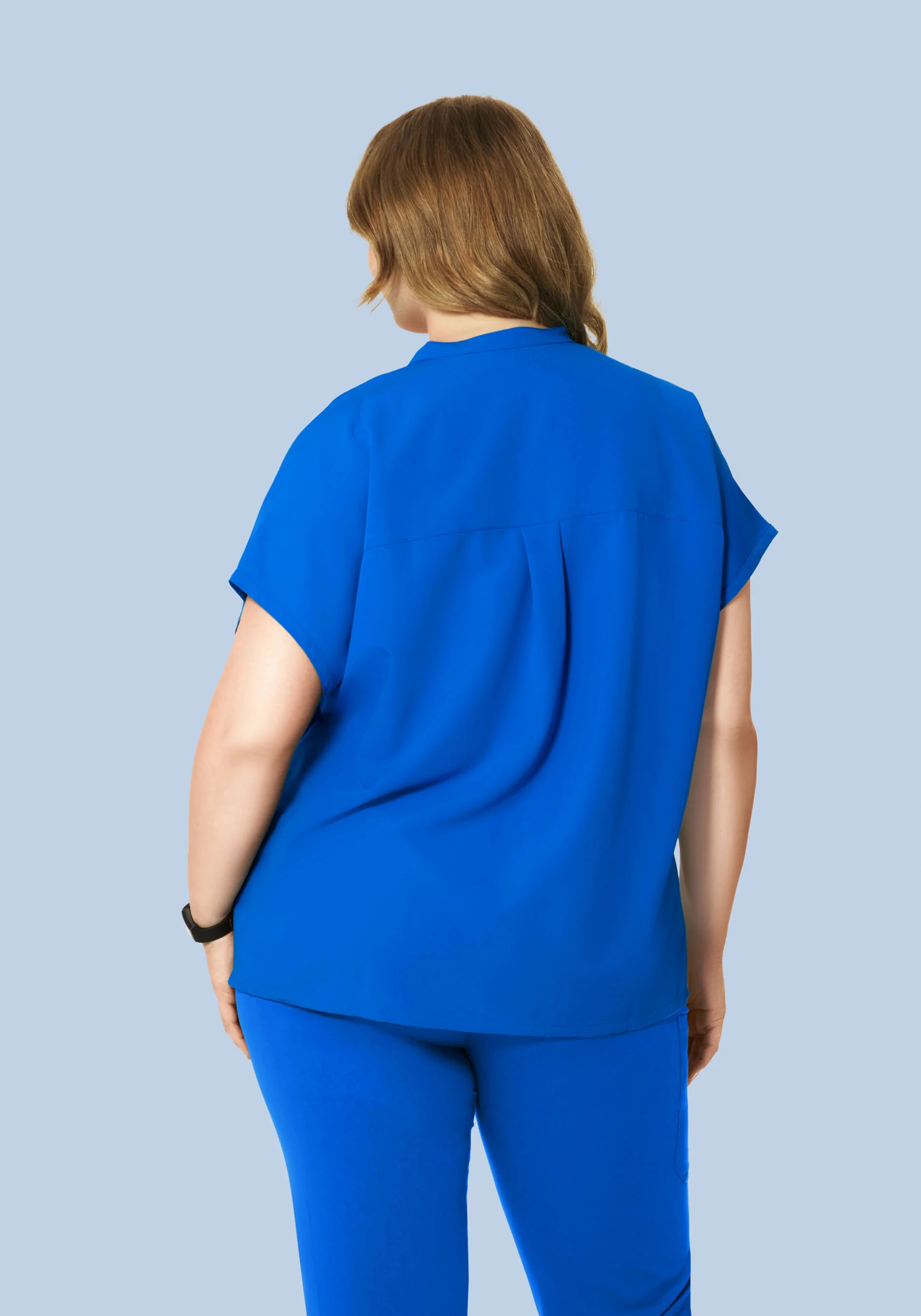 Mandarin Dolman Top Royal Blue - Image 8