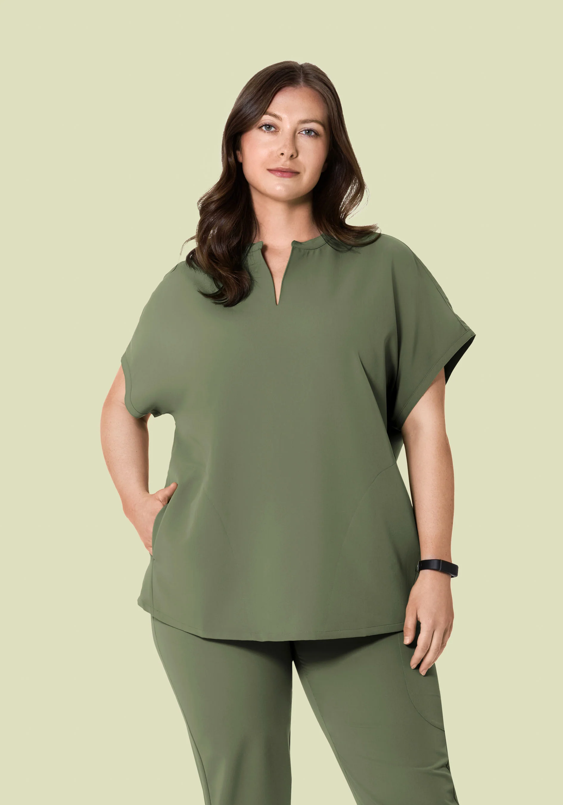 Mandarin Dolman Top Sage - Image 6