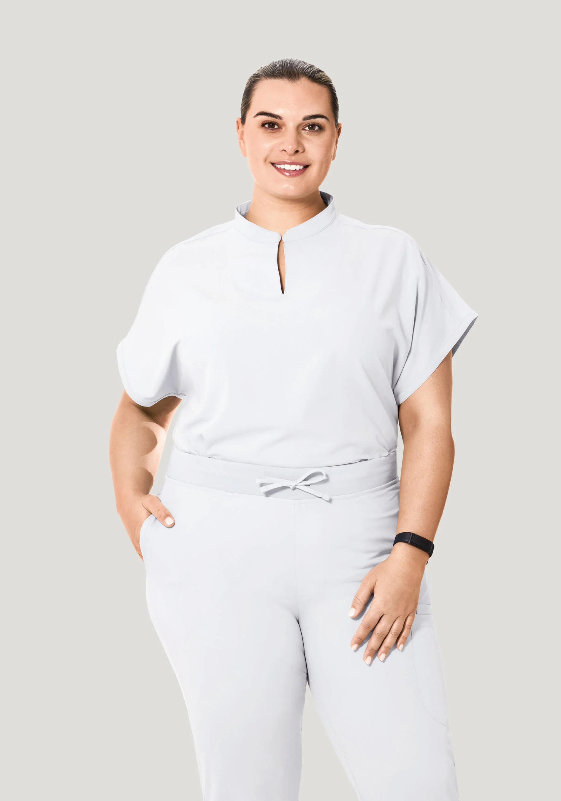 Mandarin Dolman Top White - Image 6