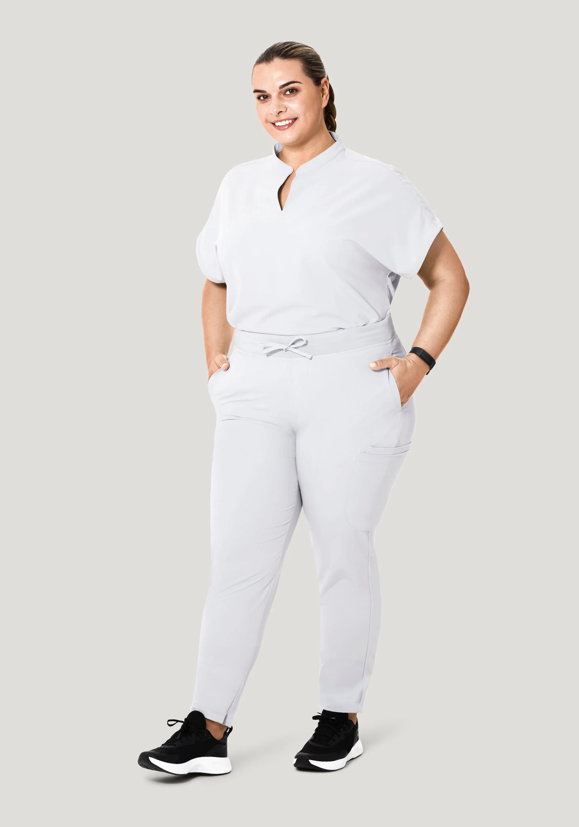 Mandarin Dolman Top White - Image 7