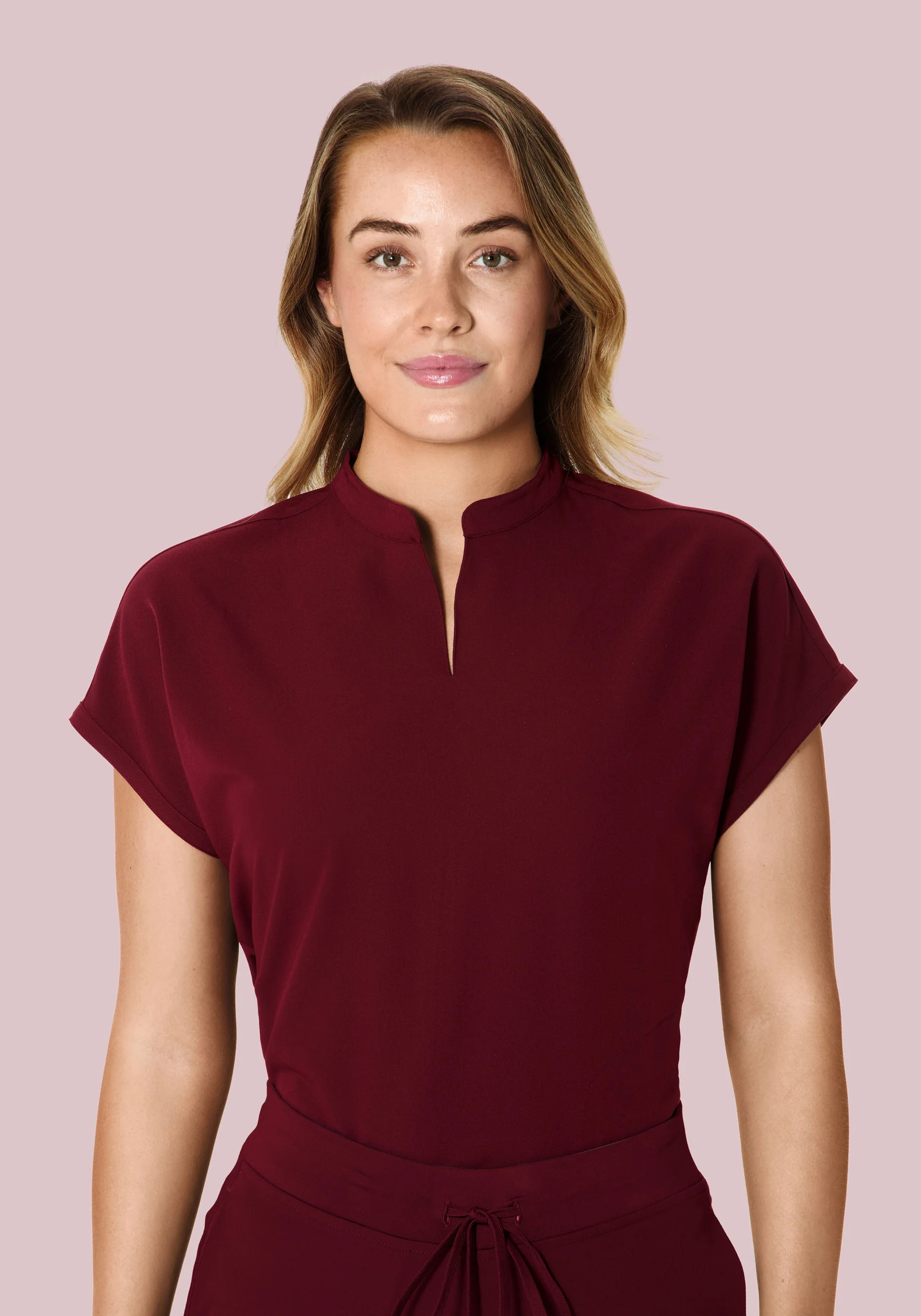 Mandarin Dolman Top Wine - Image 5