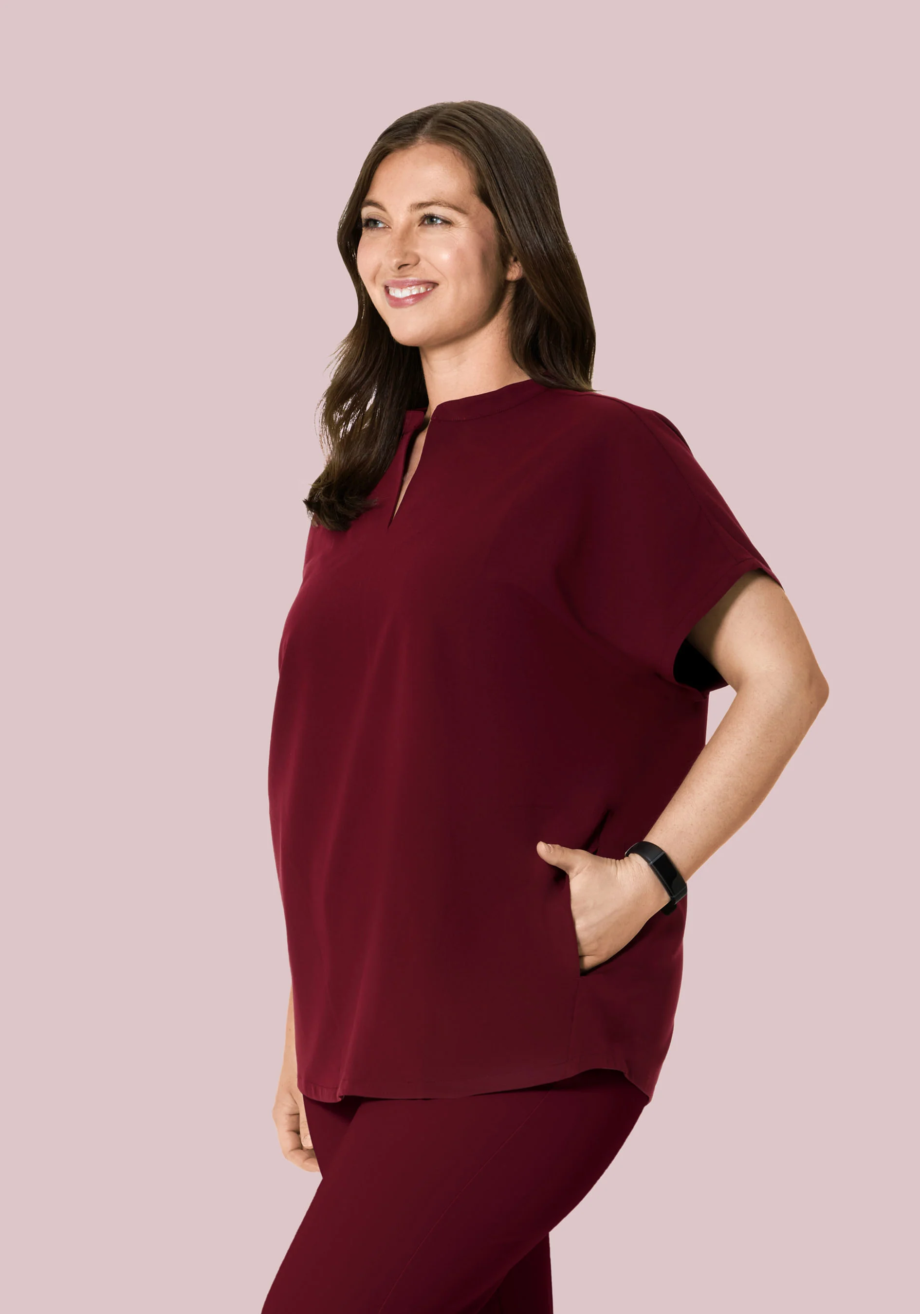 Mandarin Dolman Top Wine - Image 6