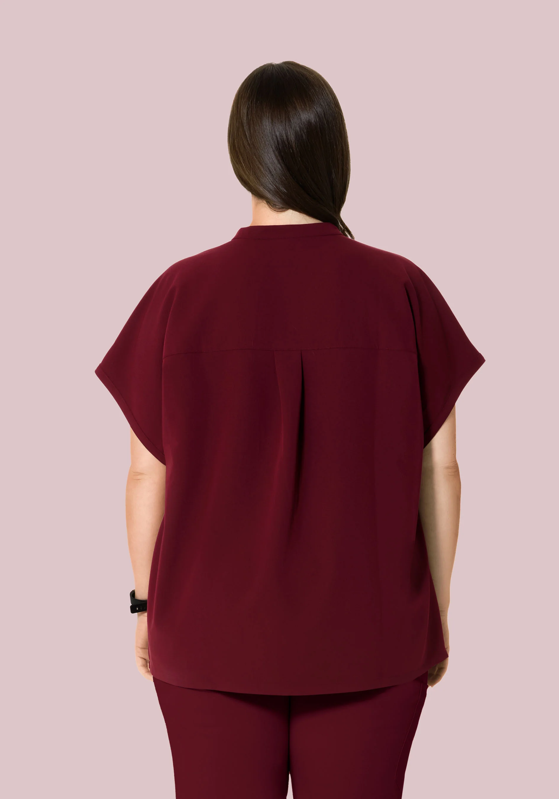 Mandarin Dolman Top Wine - Image 8