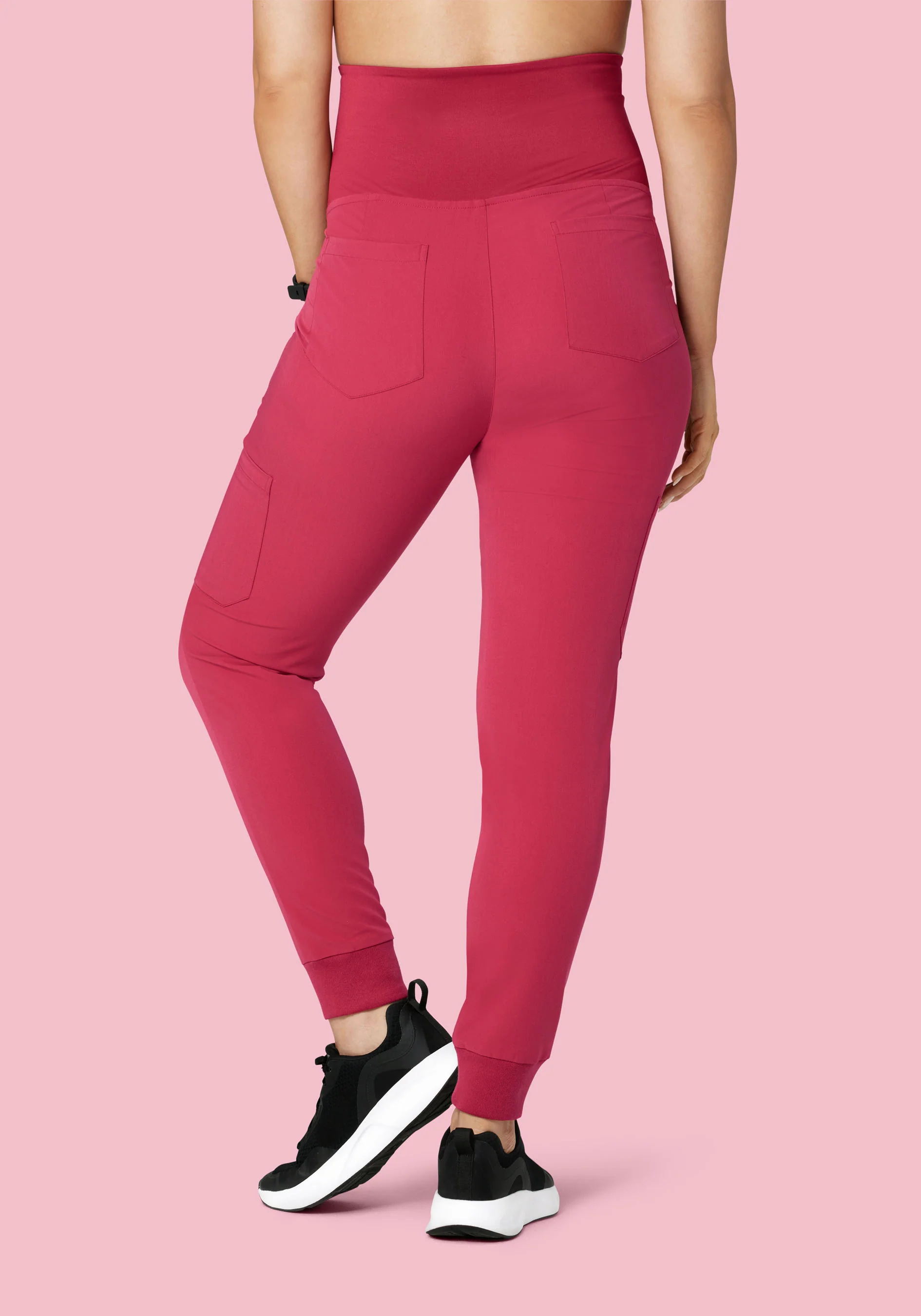 Maternity Joggers Deep Rose - Image 4
