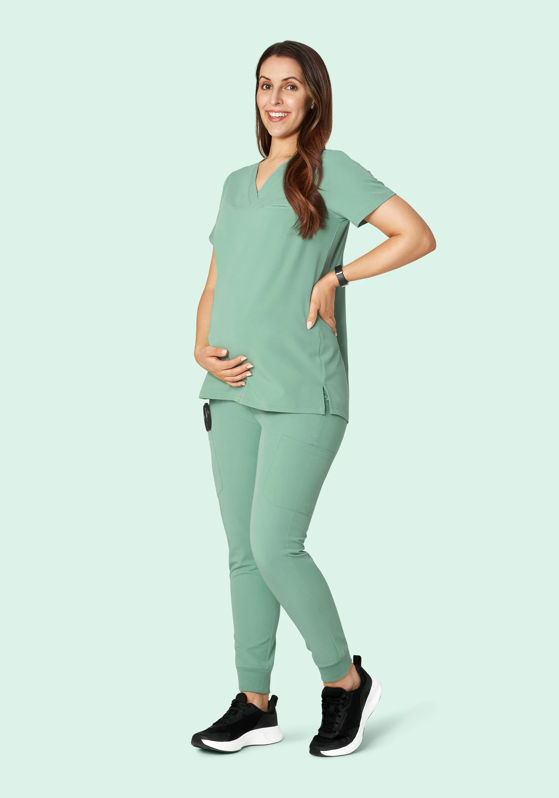 Maternity Joggers Jade - Image 2
