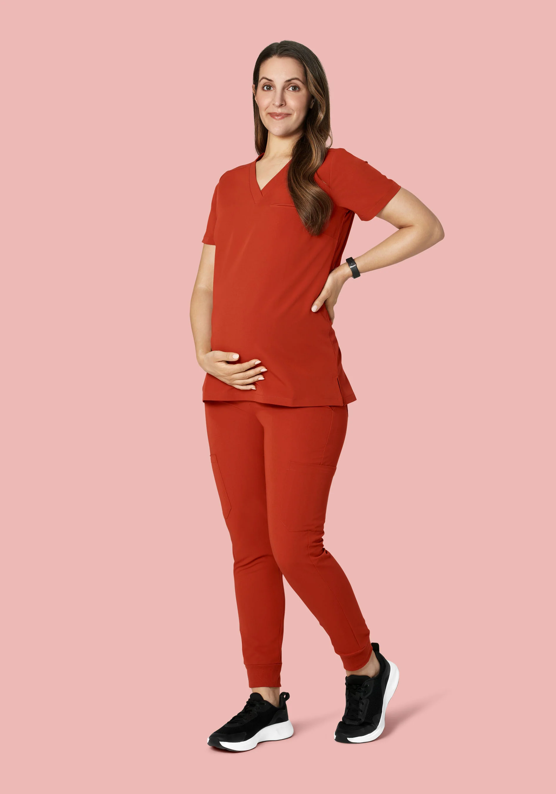 Maternity Joggers Rust - Image 3