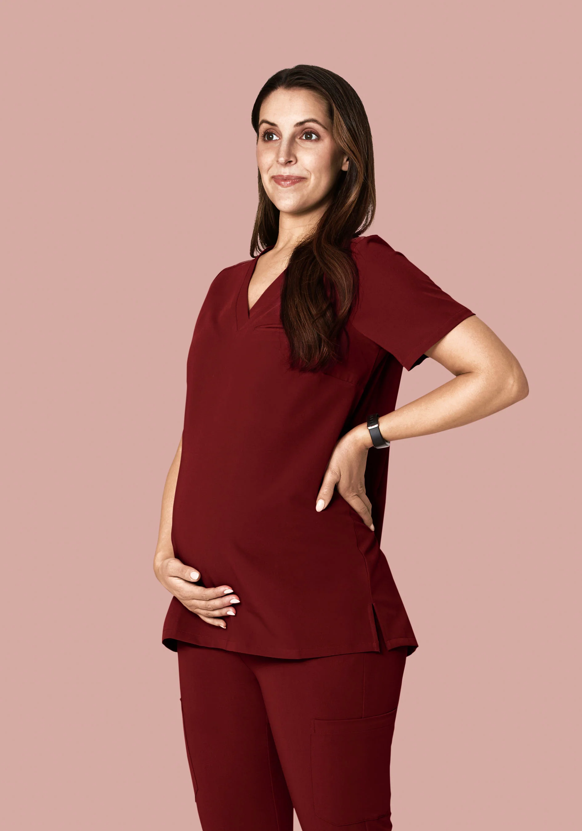 Maternity One Pocket Top Fired Brick - Image 2