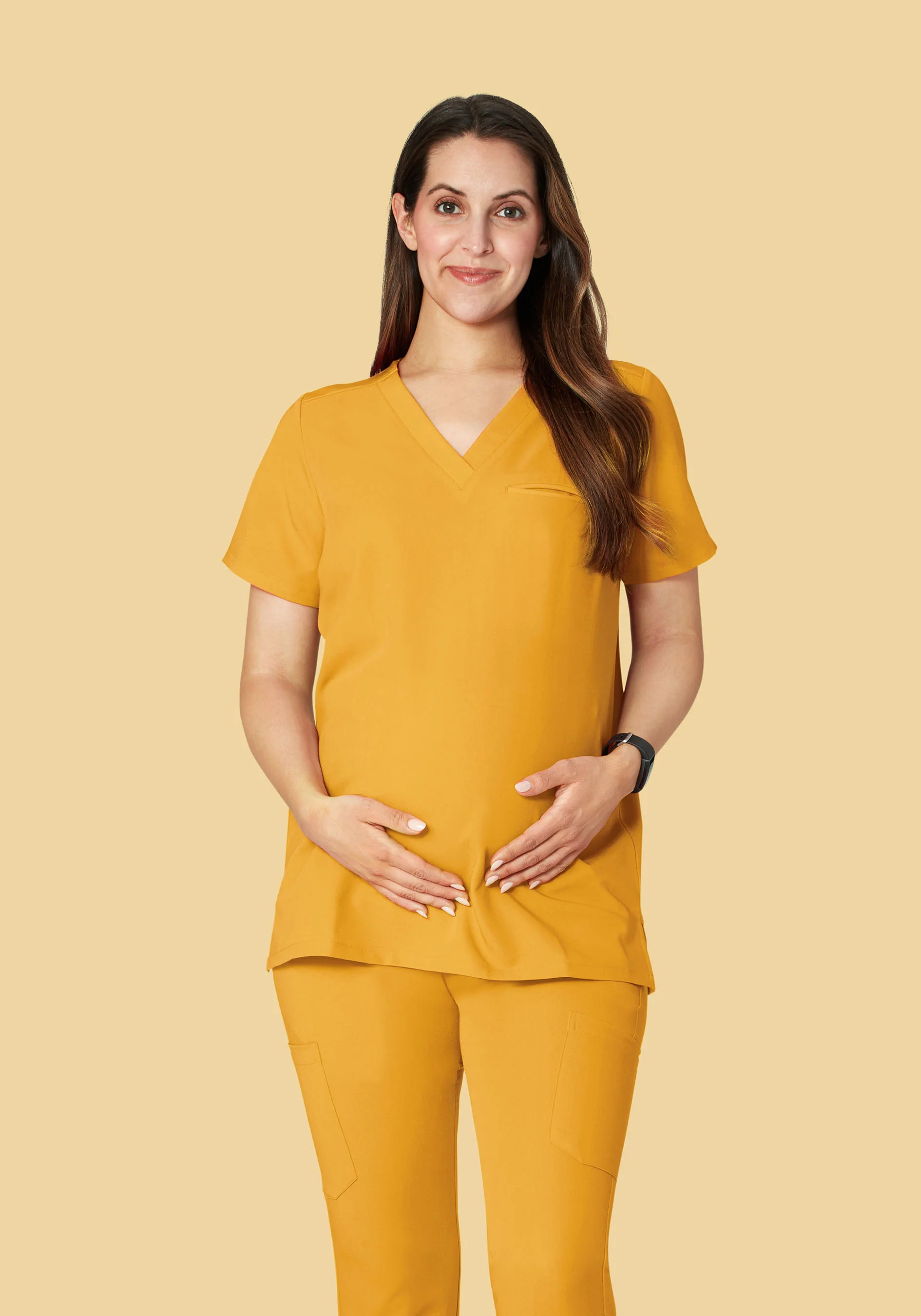 Maternity One Pocket Top Honey - Image 3