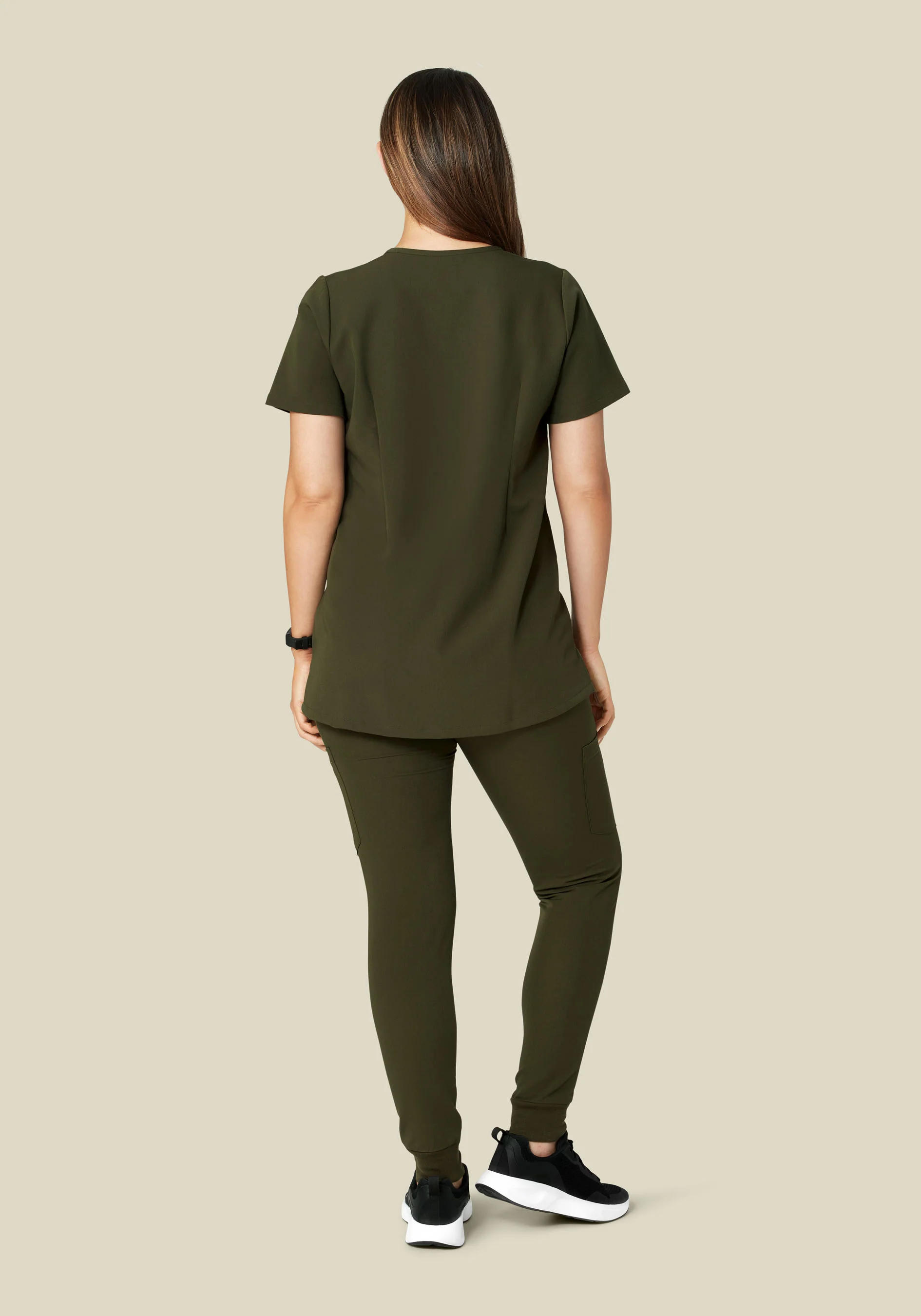 Maternity One Pocket Top Olive - Image 3