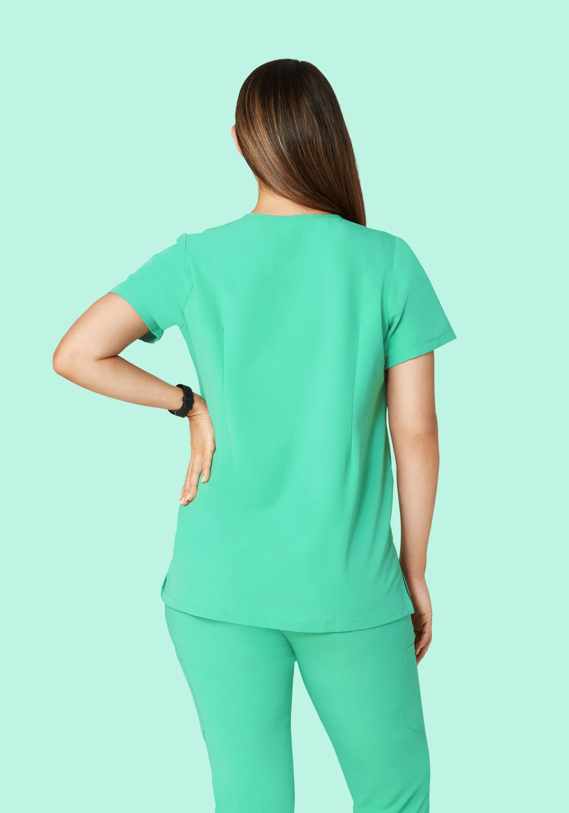 Maternity One Pocket Top Seaglass - Image 2