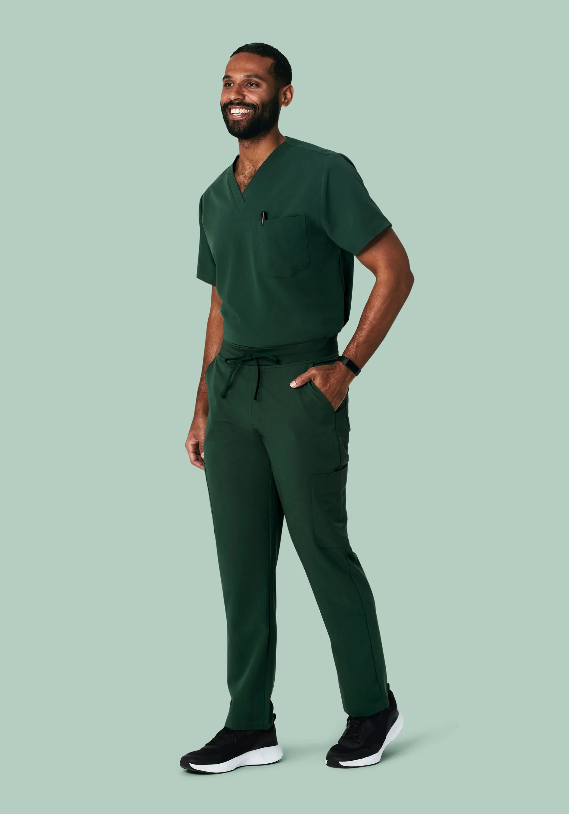 7 Pocket Cargos Midnight Green - Image 2