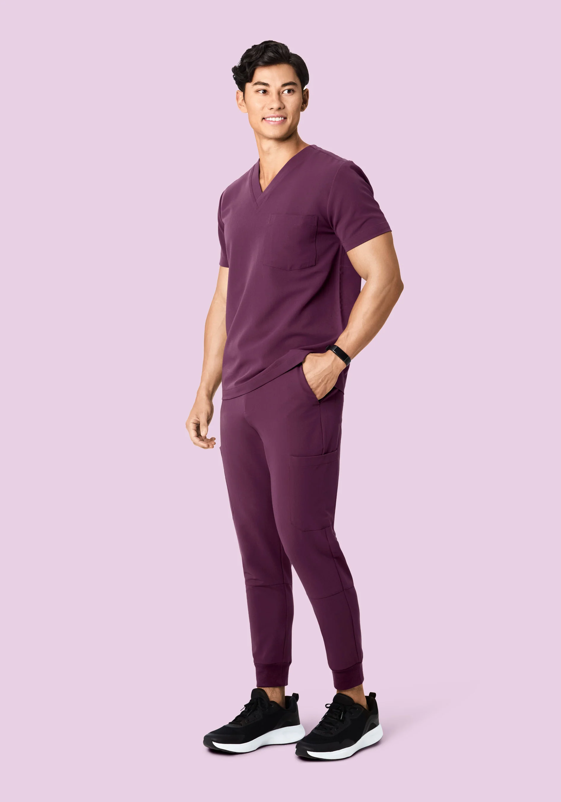 7 Pocket Joggers Bordeaux - Image 2