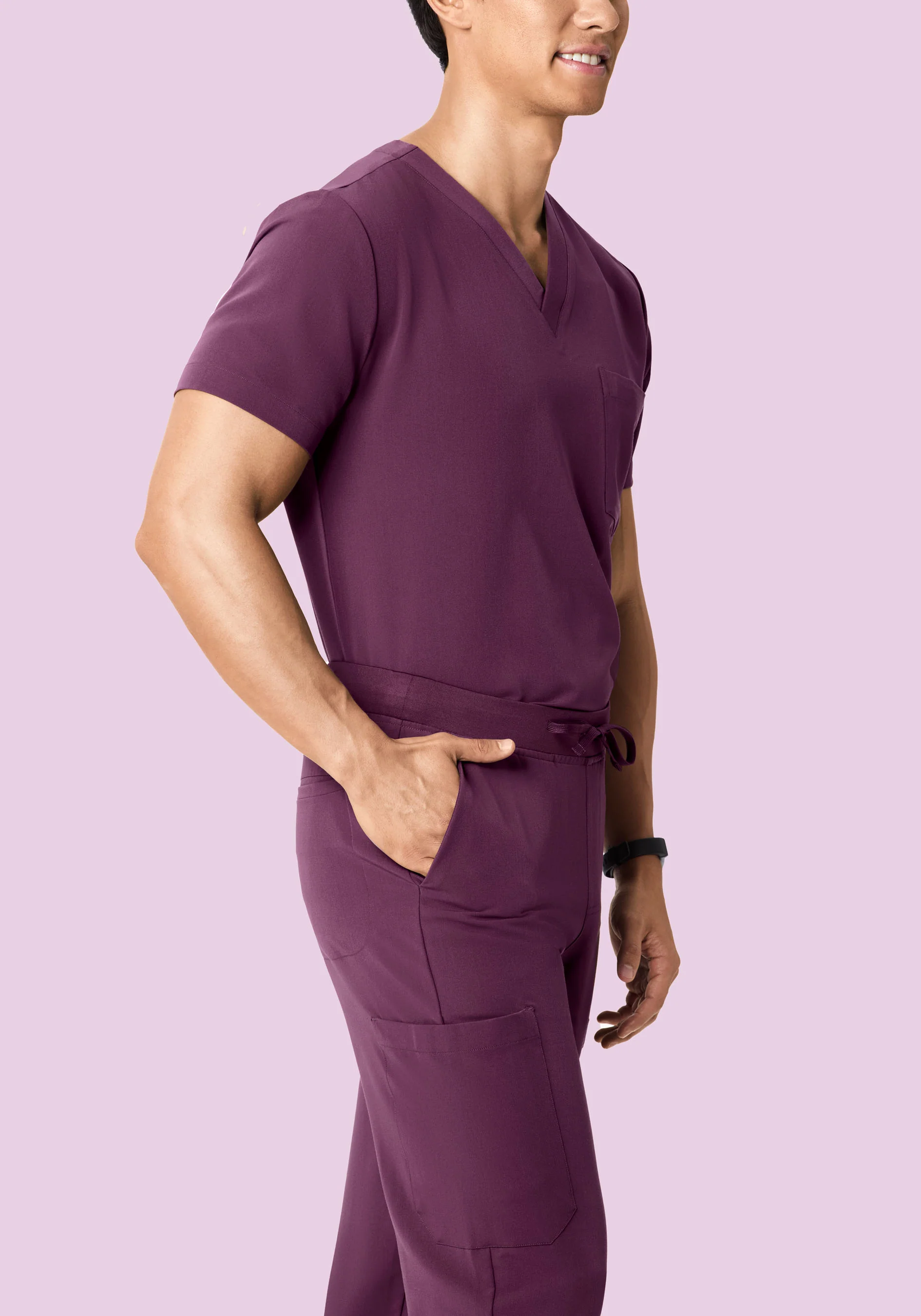 7 Pocket Joggers Bordeaux - Image 3